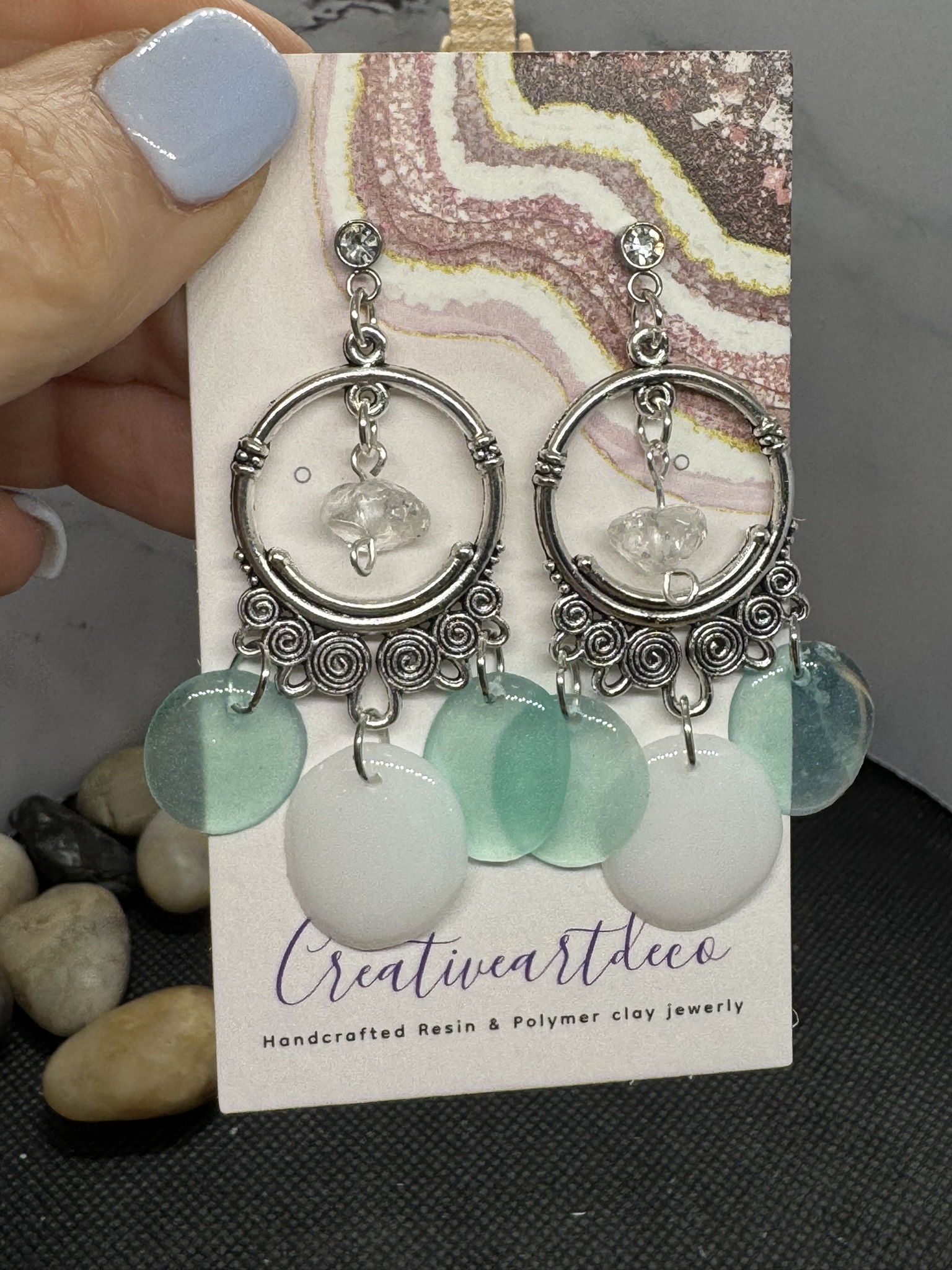 Boho and Crystal Dangles