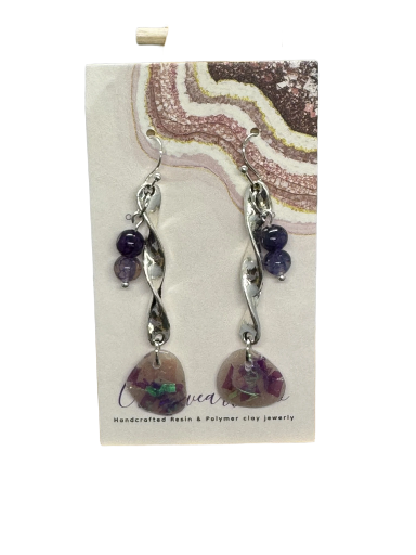 Drop Dangle with Amethyst 