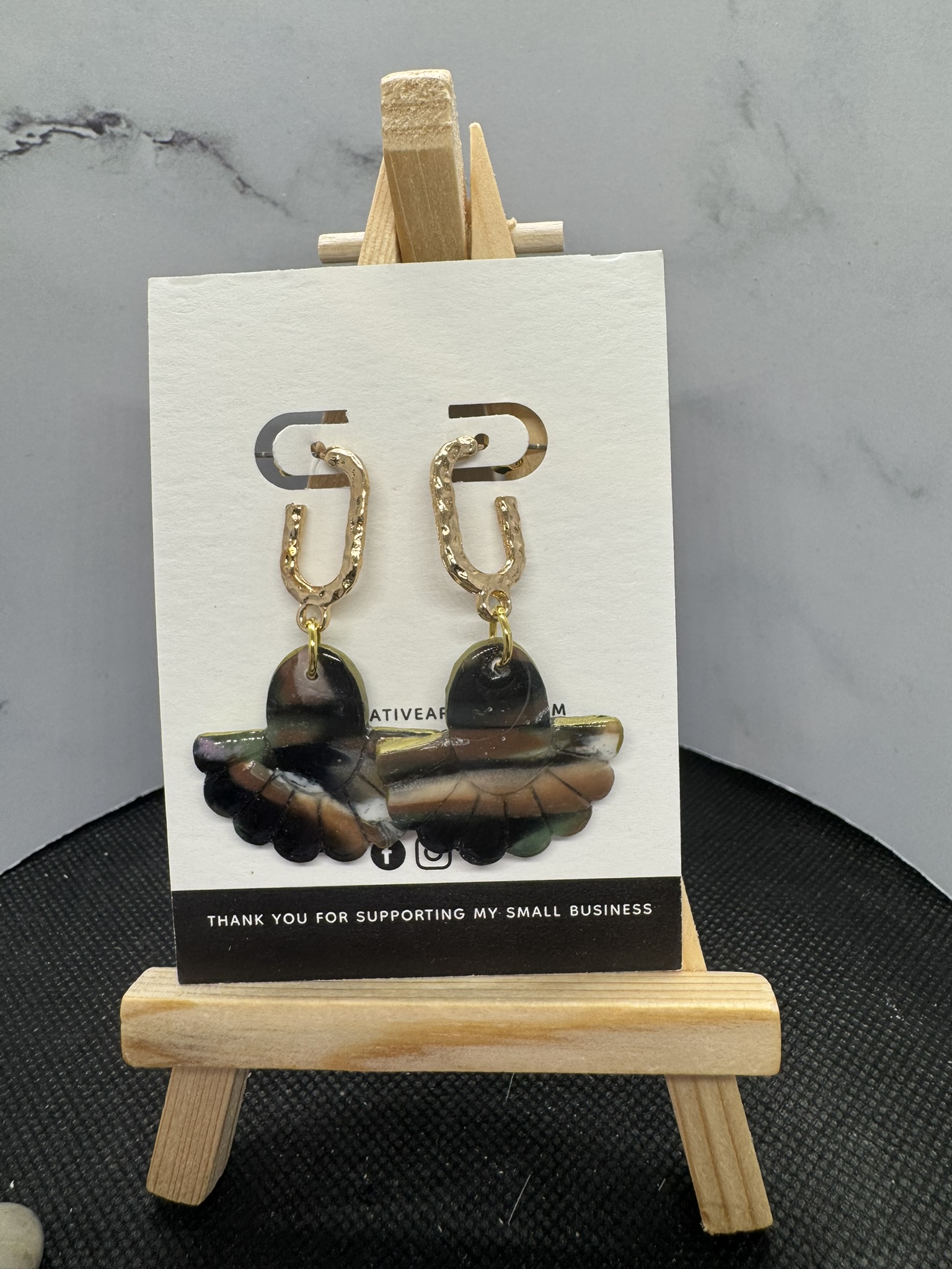 Boho Style Faux Clay Earrings