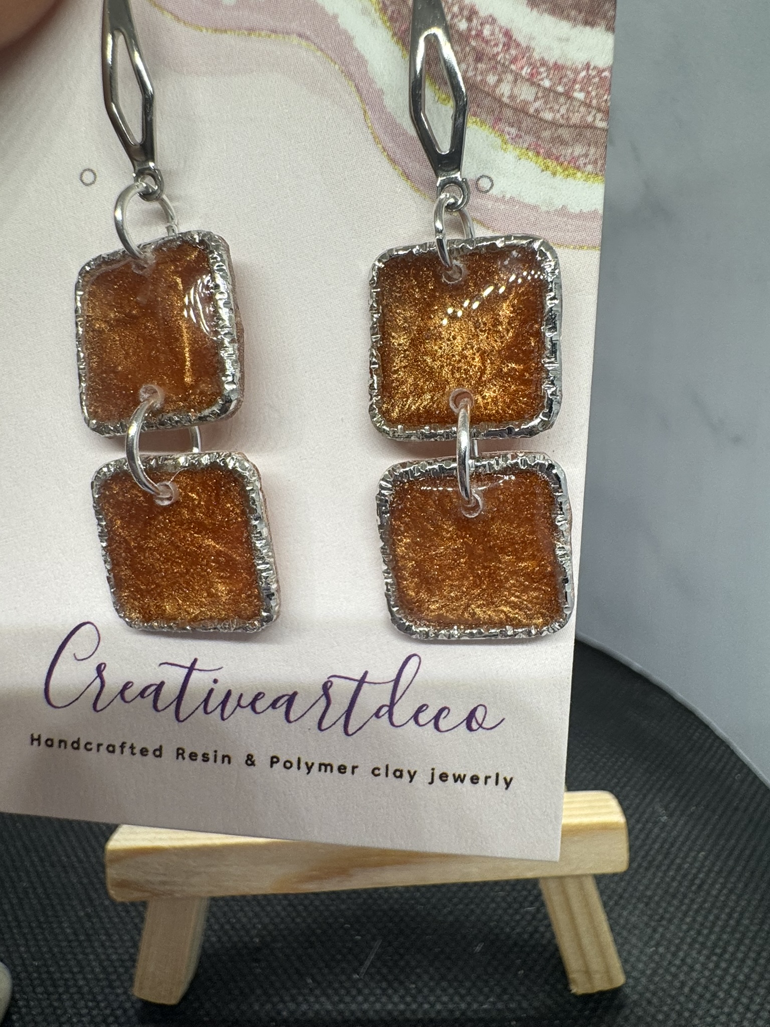 Handcrafted Resin Earrings