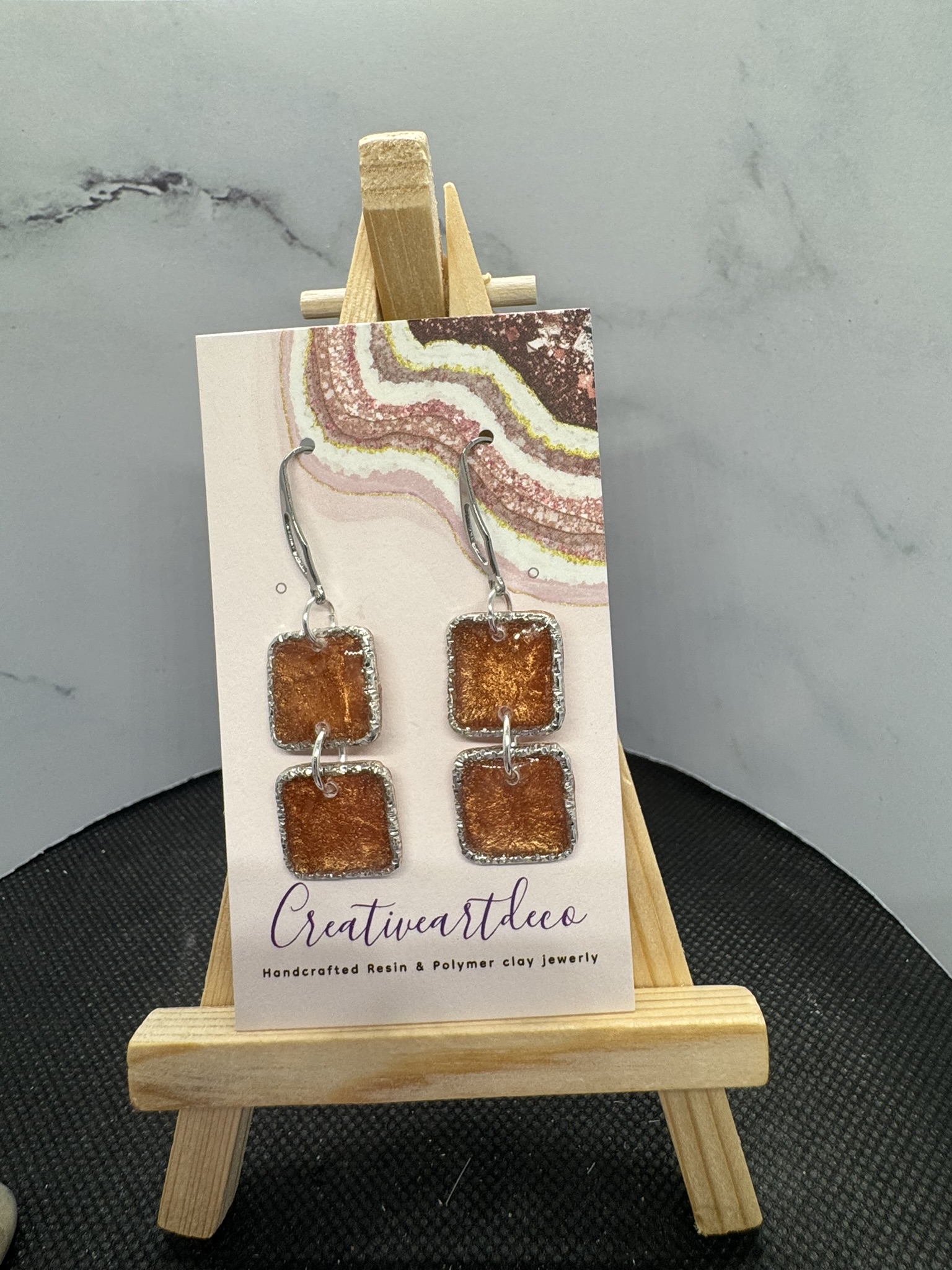 Handcrafted Resin Earrings