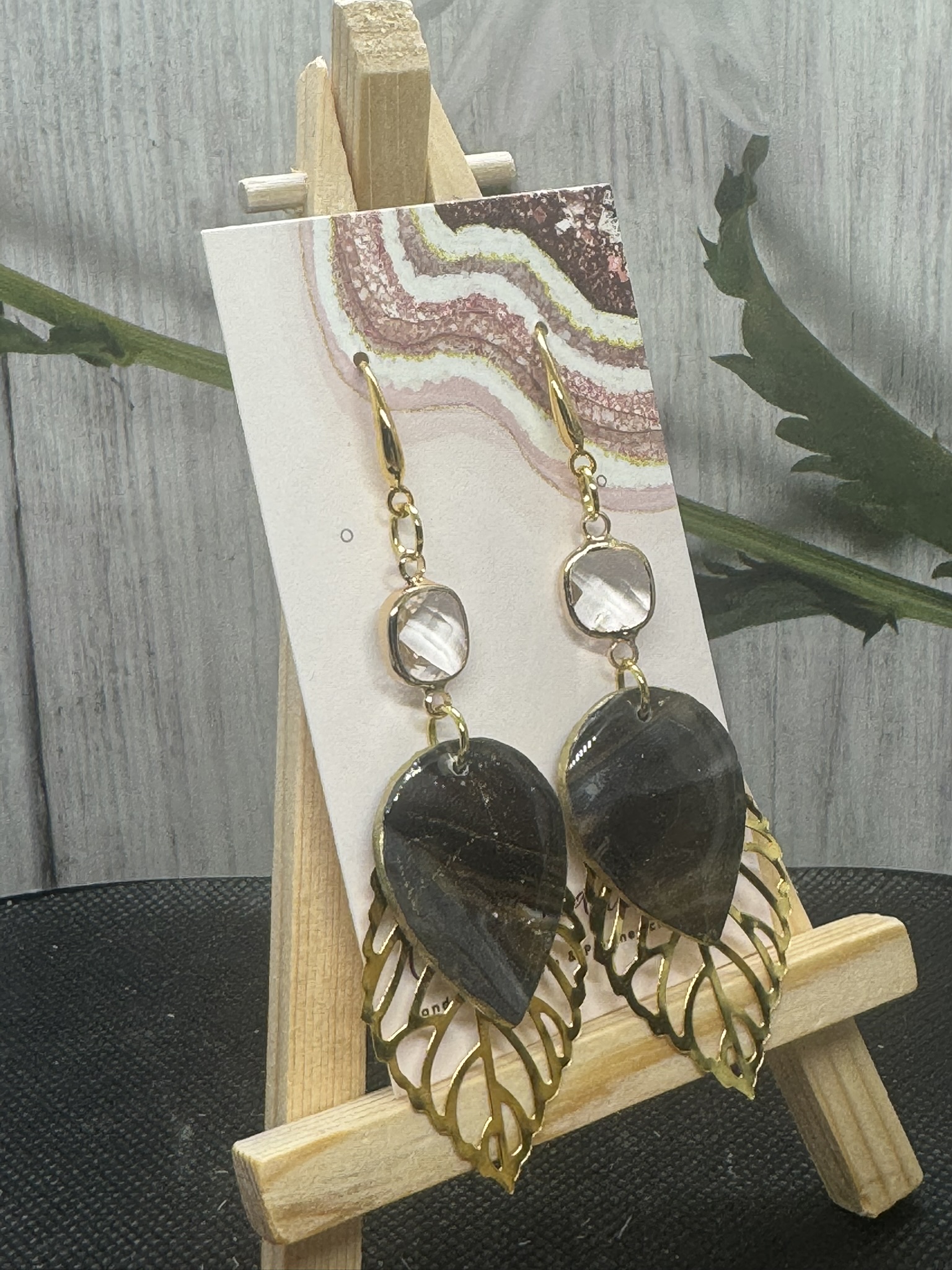 Elegant Leaf Drop Earrings
