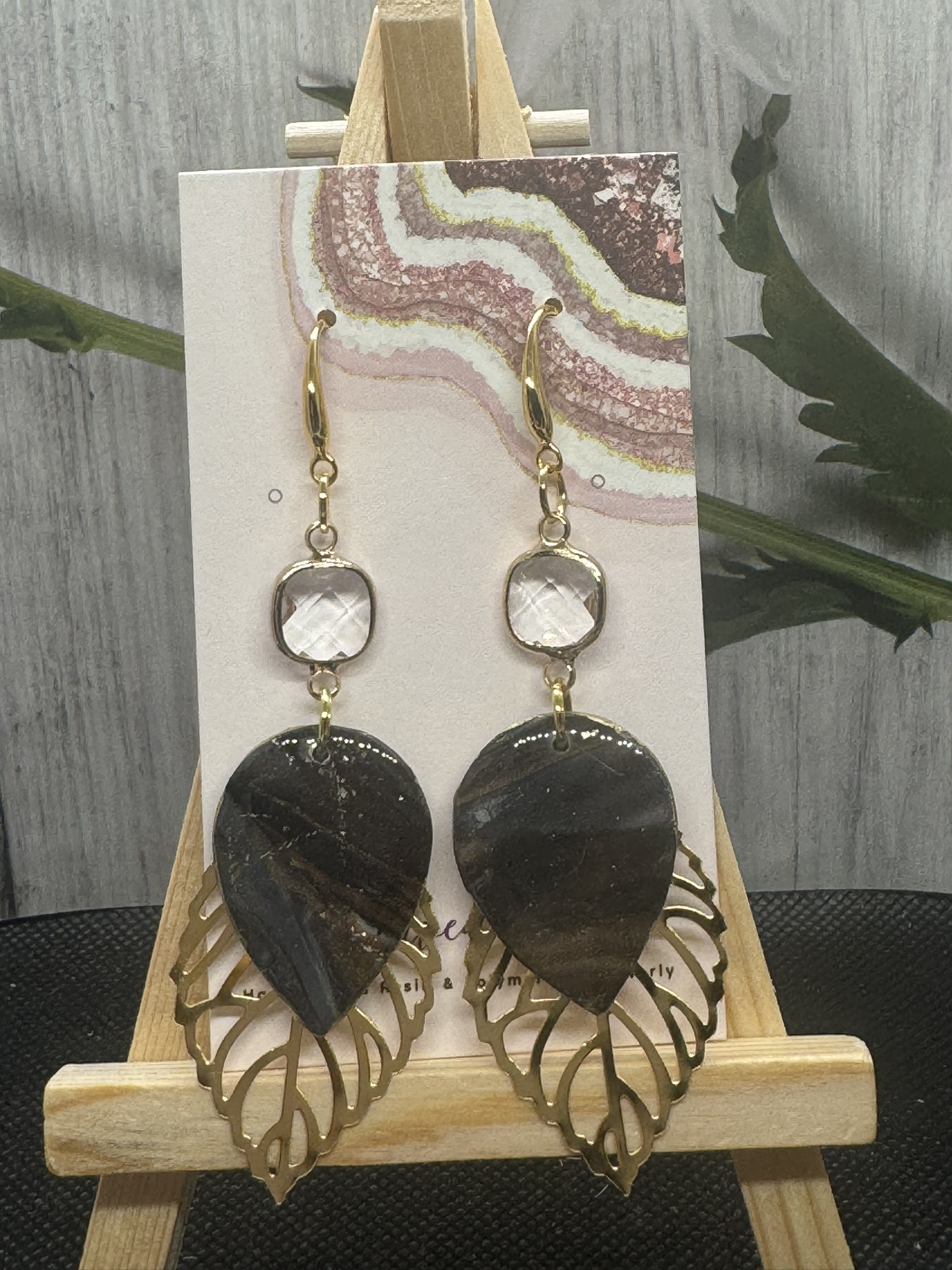 Elegant Leaf Drop Earrings