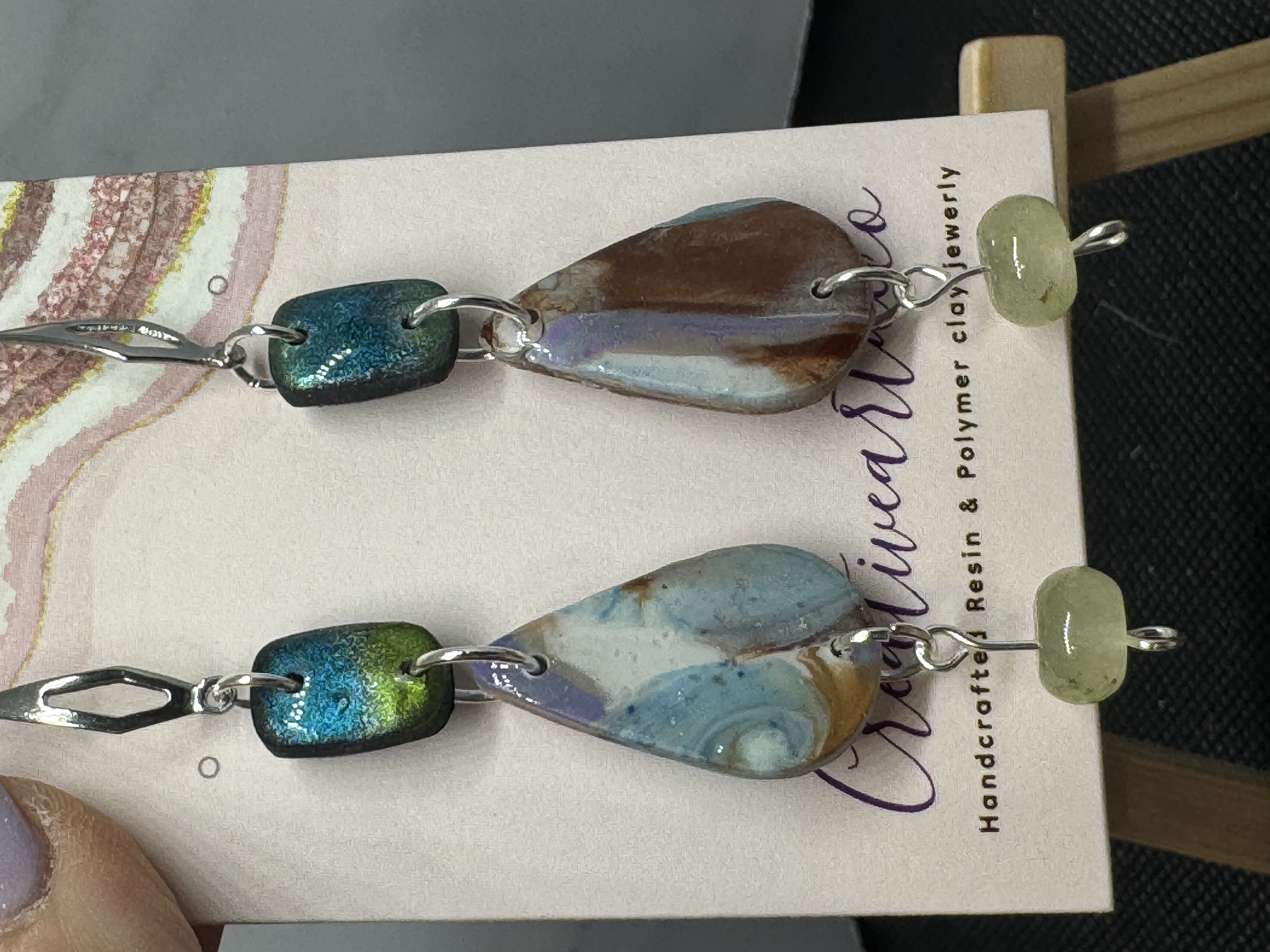 Handcrafted Mixed Dangle Earrings
