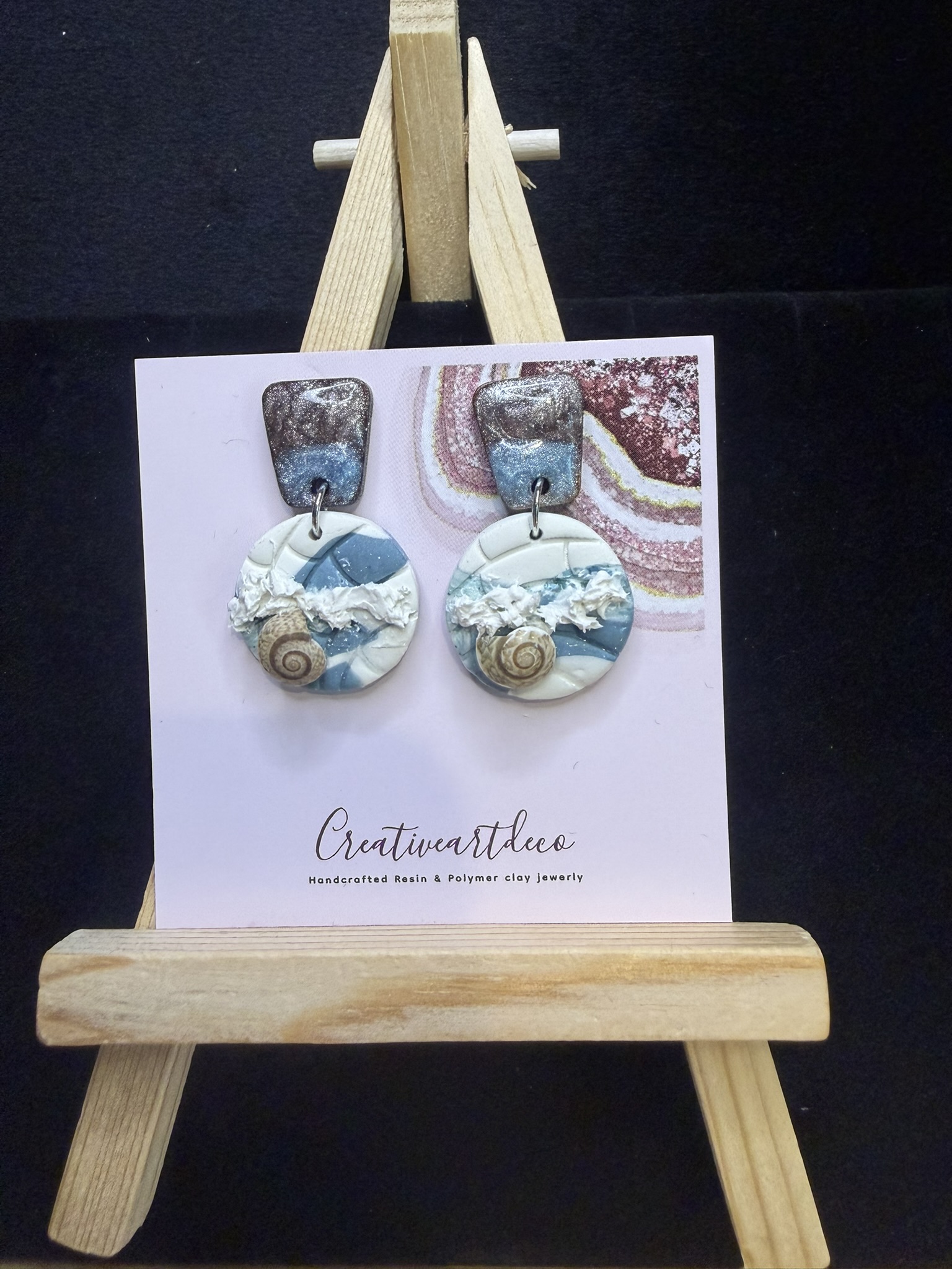 Ocean-Inspired Polymer Clay Earrings