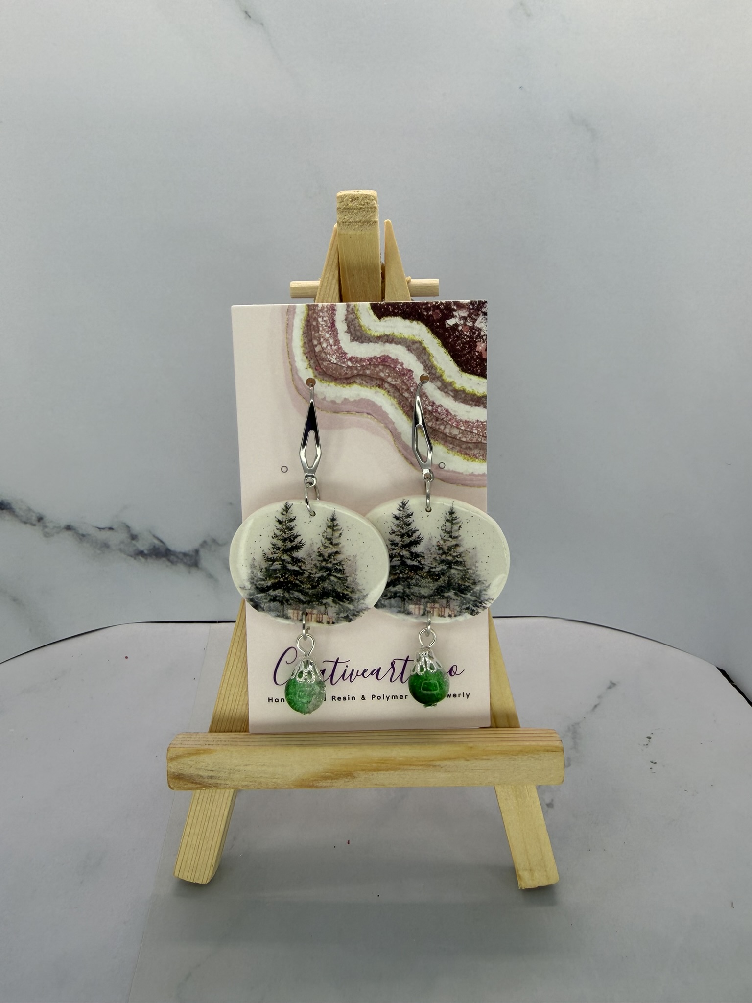 Holiday Christmas Tree Earrings