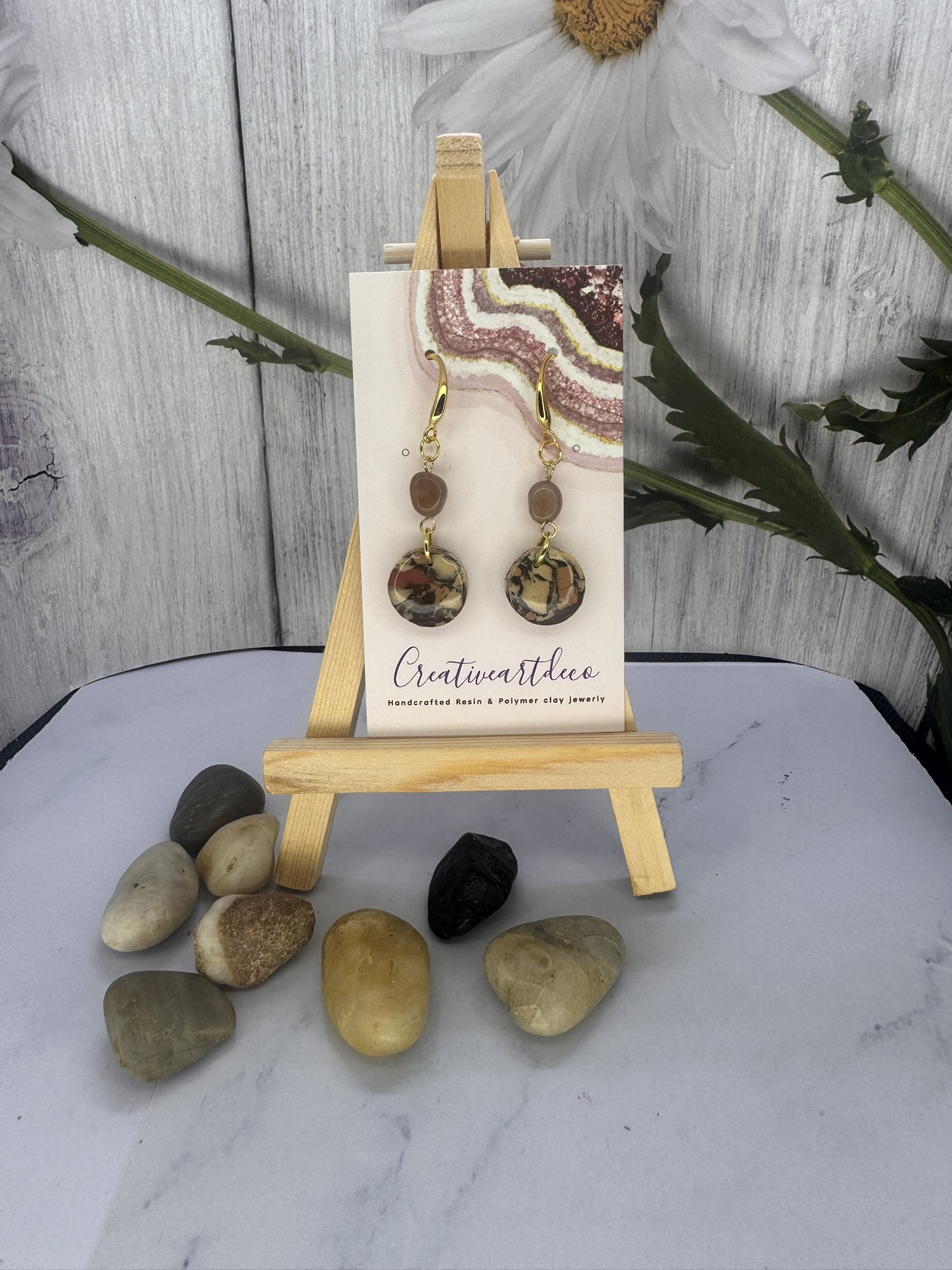 Faux Terarza Clay Stone Drops