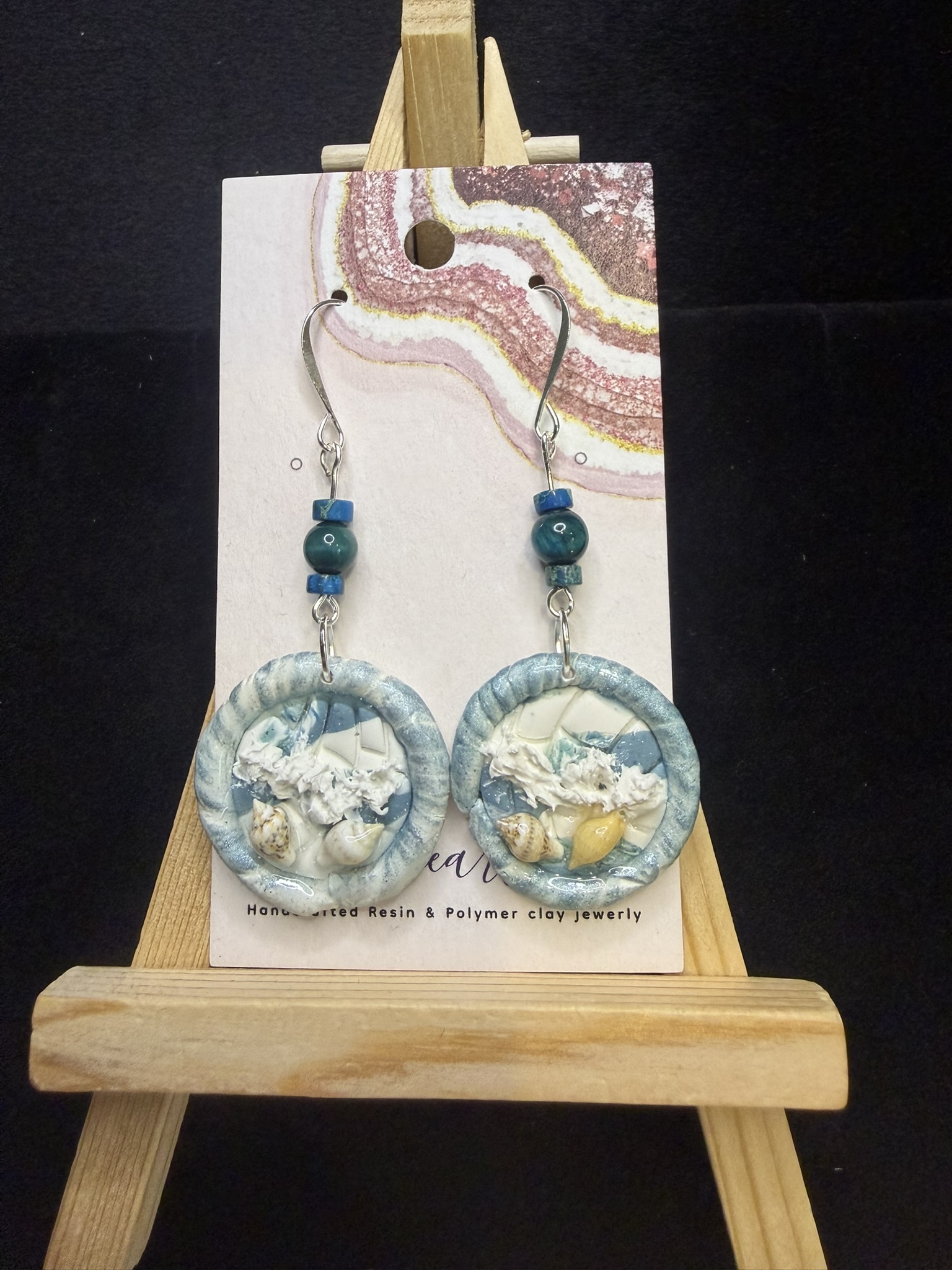 Ocean-Inspired Polymer Clay Earrings