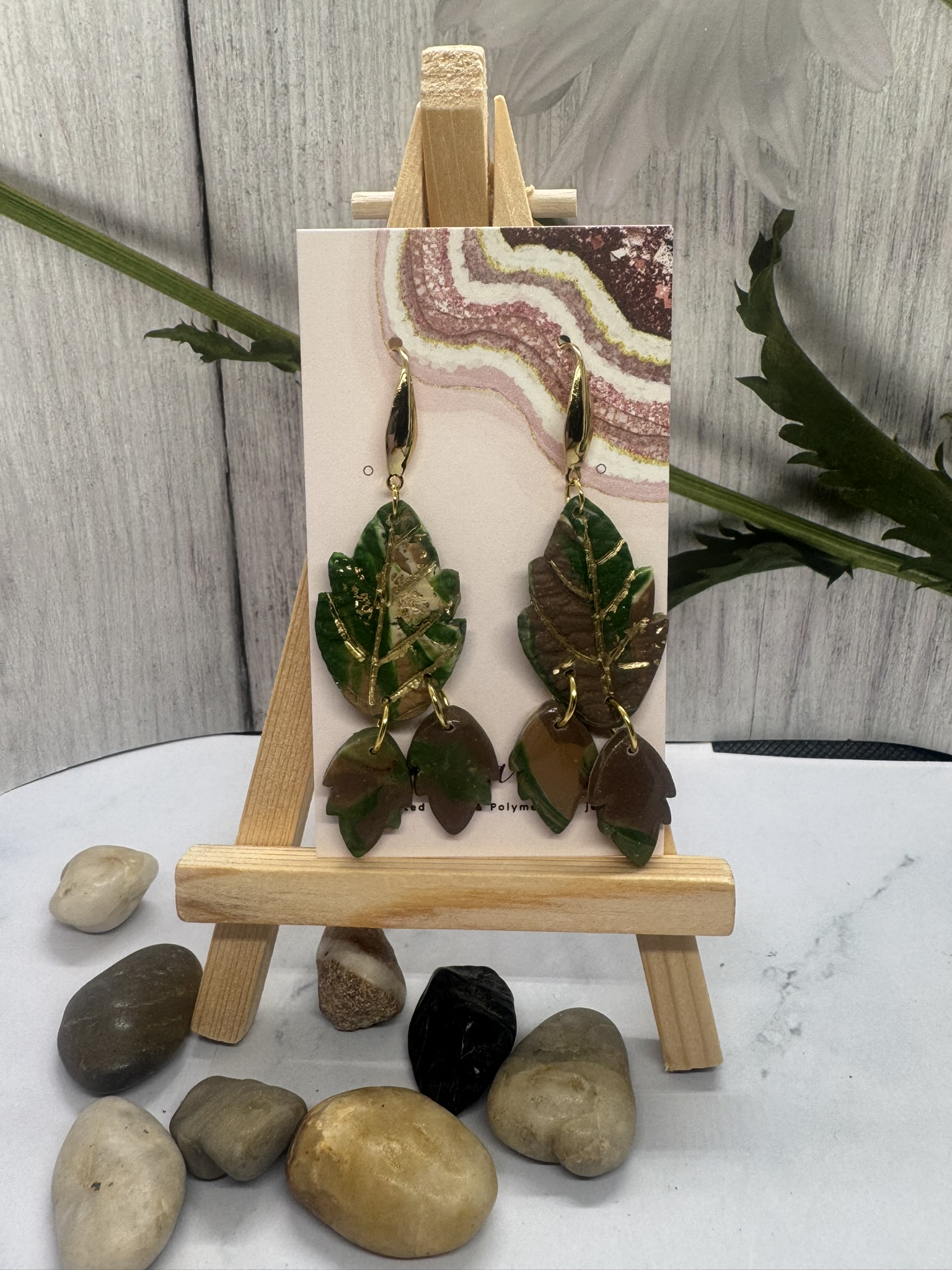Leaf Drop  Earrings