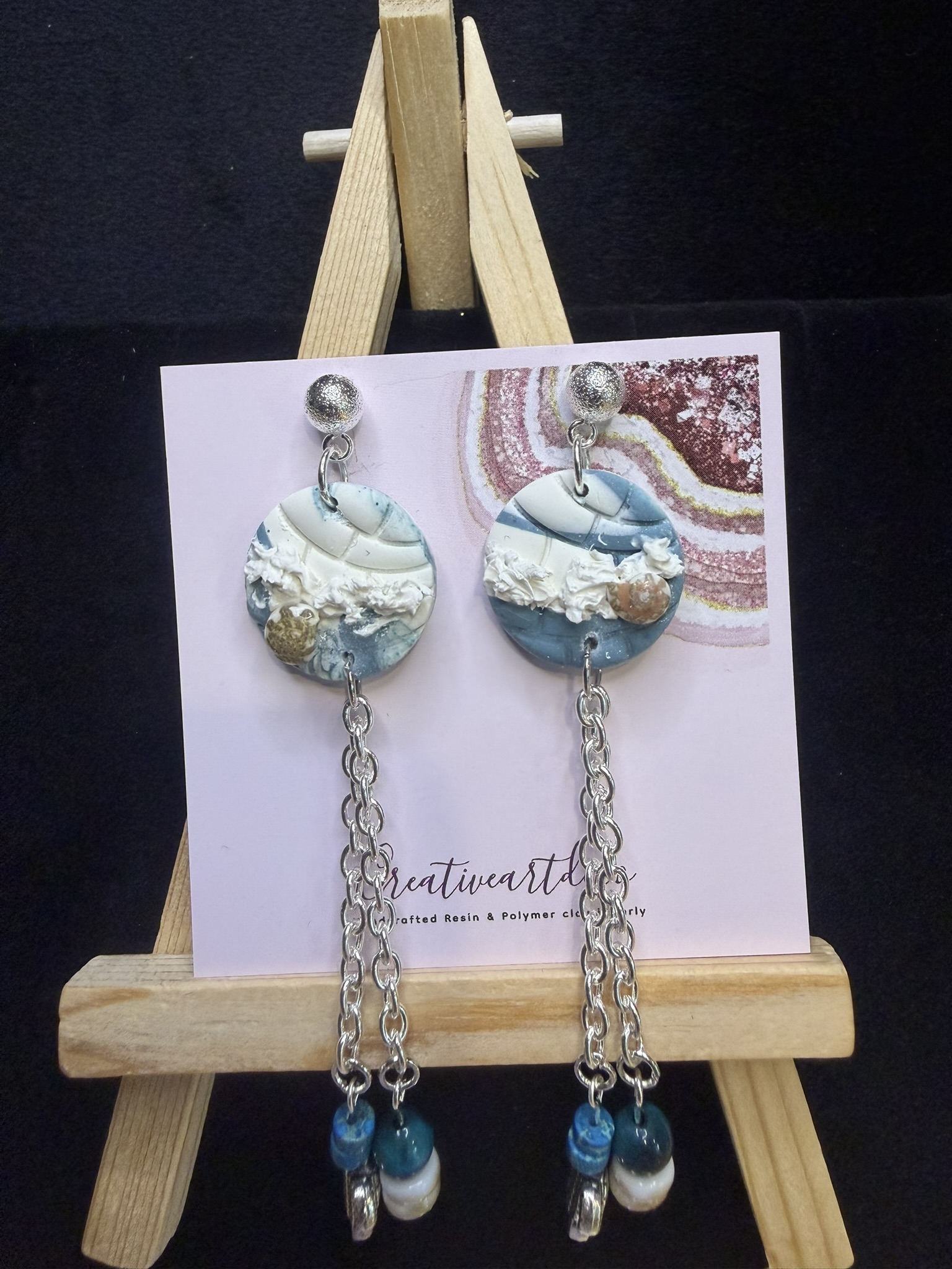 Ocean-Inspired Dangle Earrings