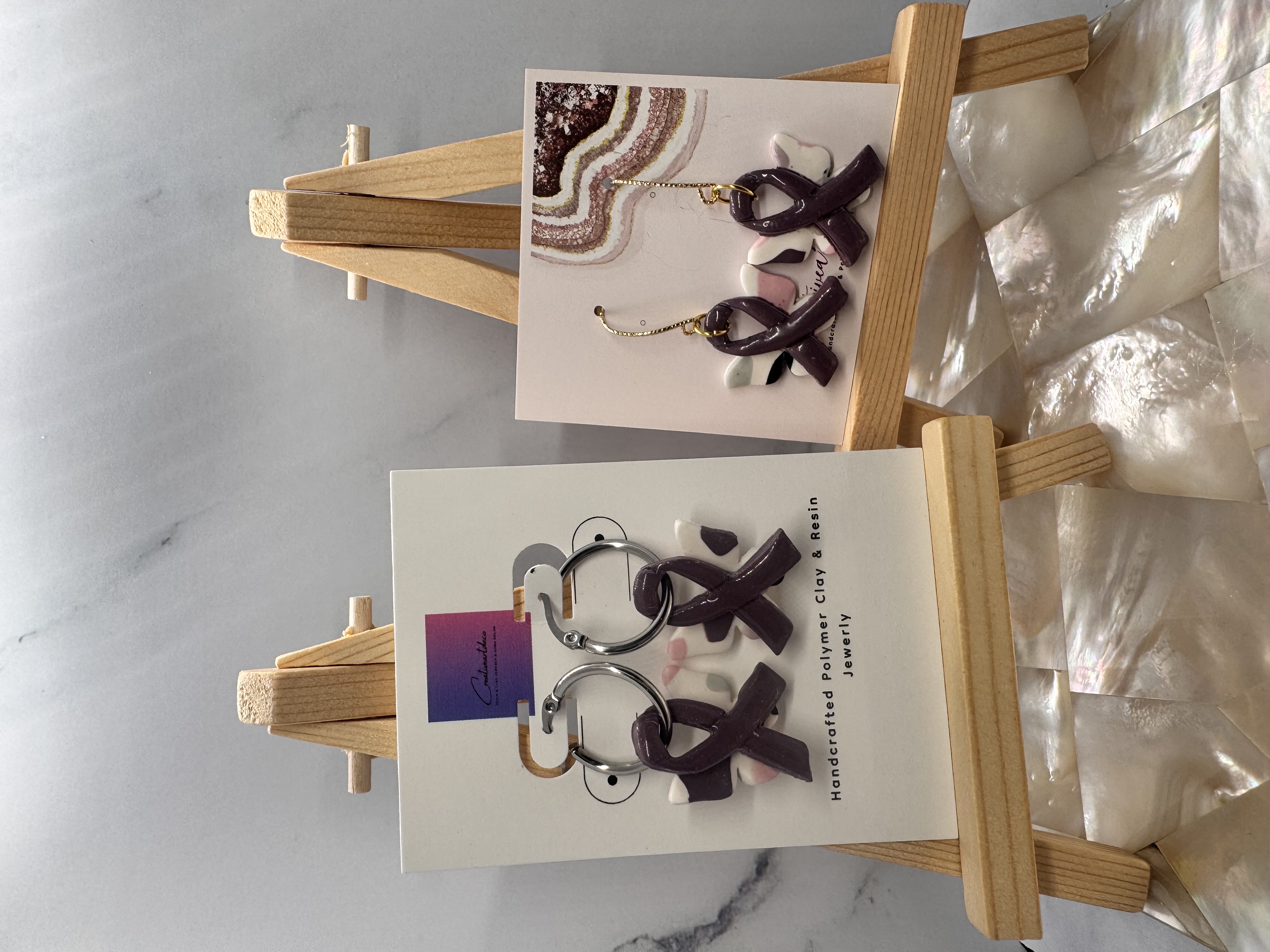 Handcrafted Polymer Clay Ribbon Accessories