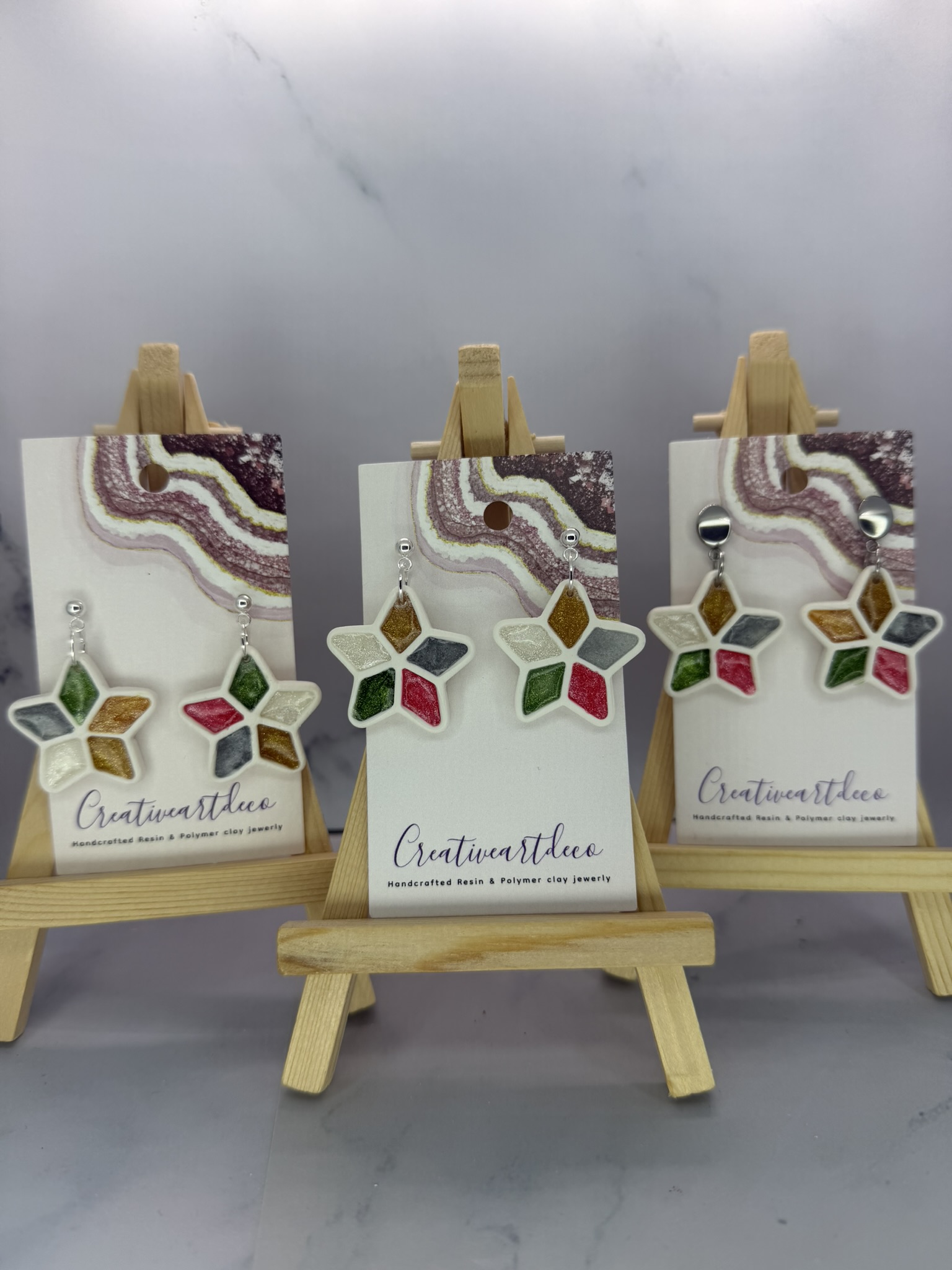 Color Block Christmas Stars