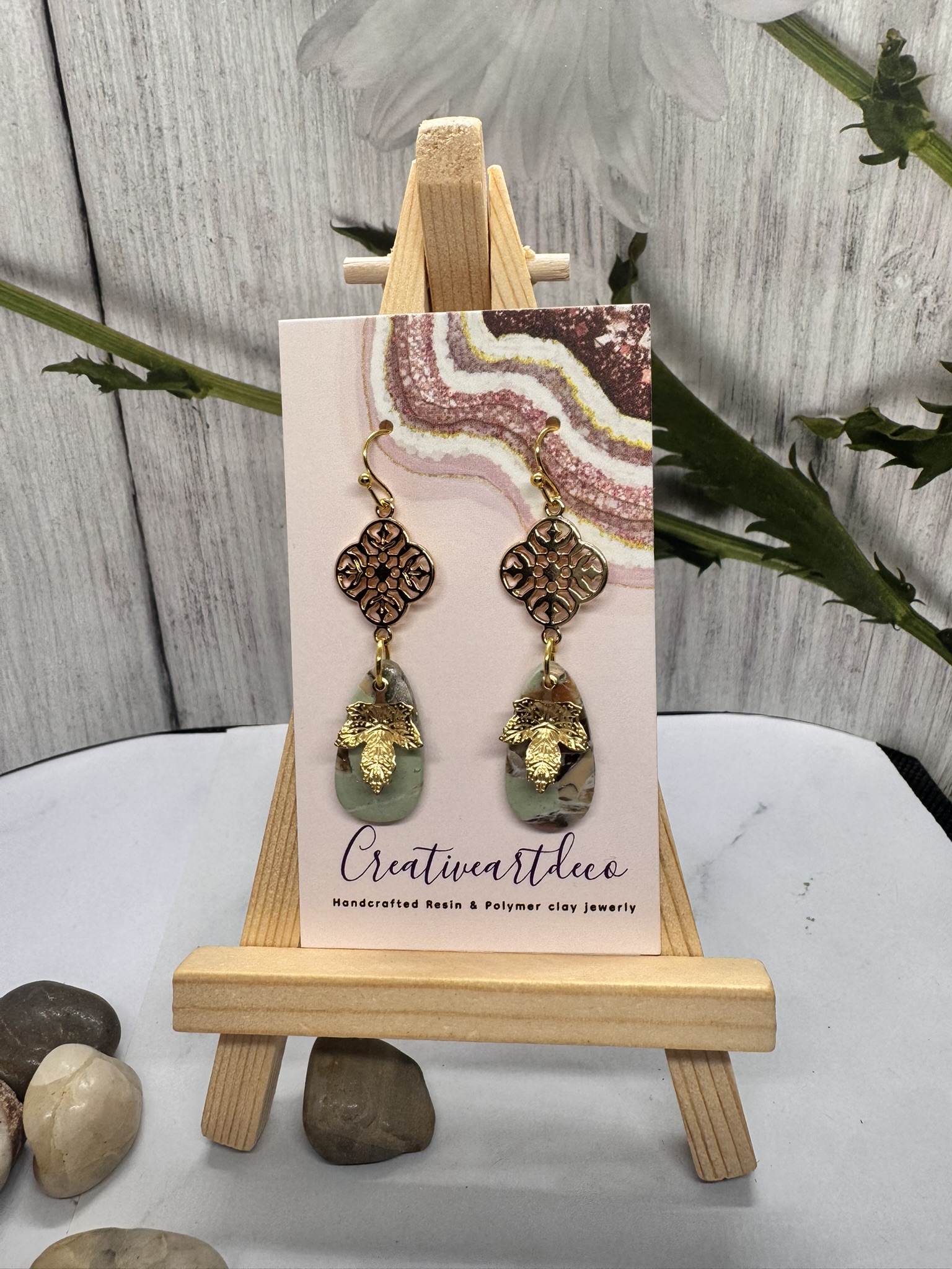 Maple leaf Drop Dangles