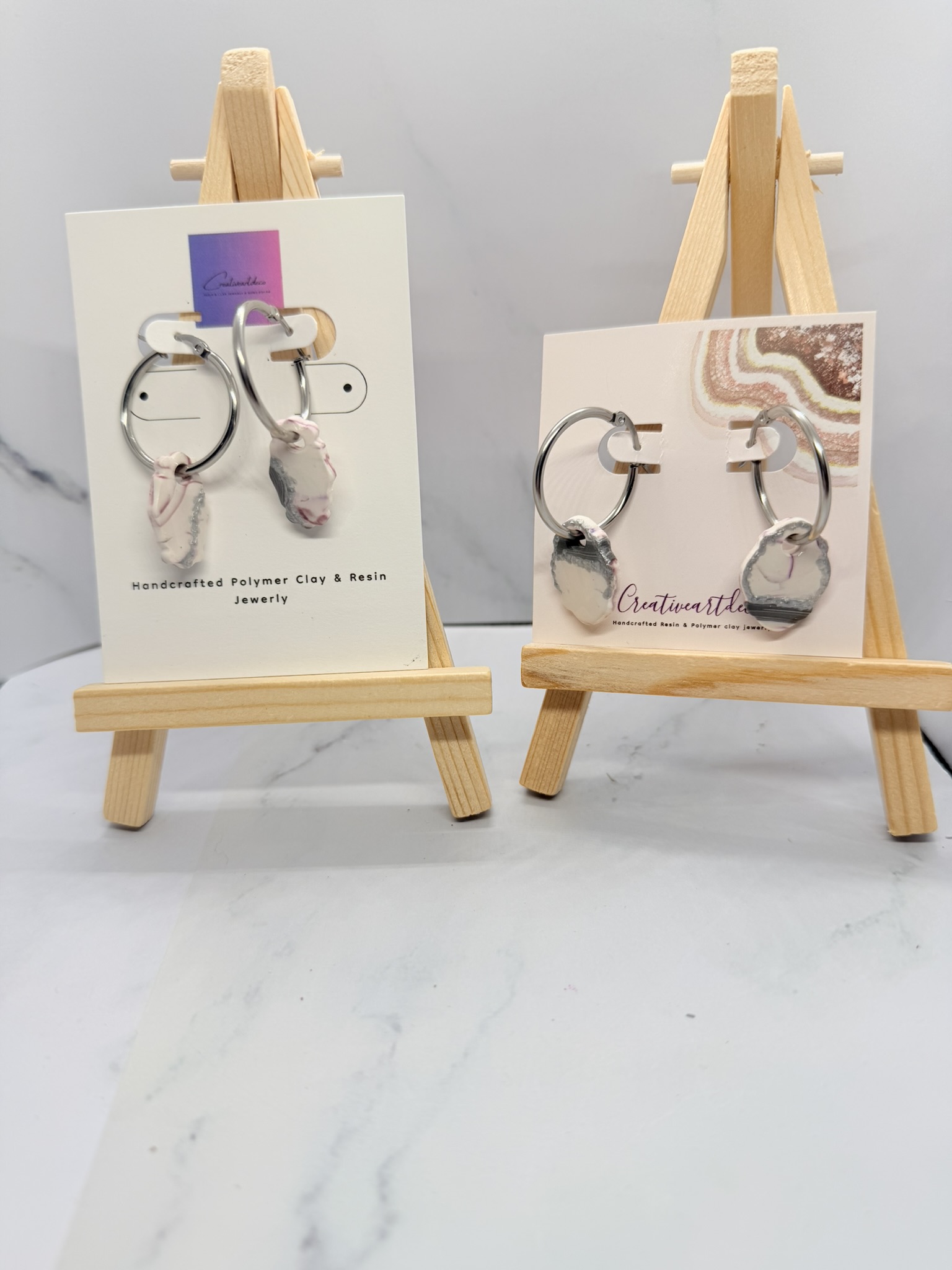 Christmas Swirl Charm Earrings