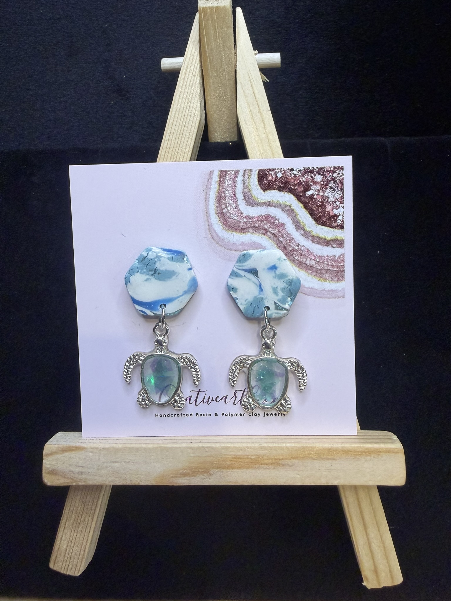 Ocean-Inspired Polymer Clay Earrings