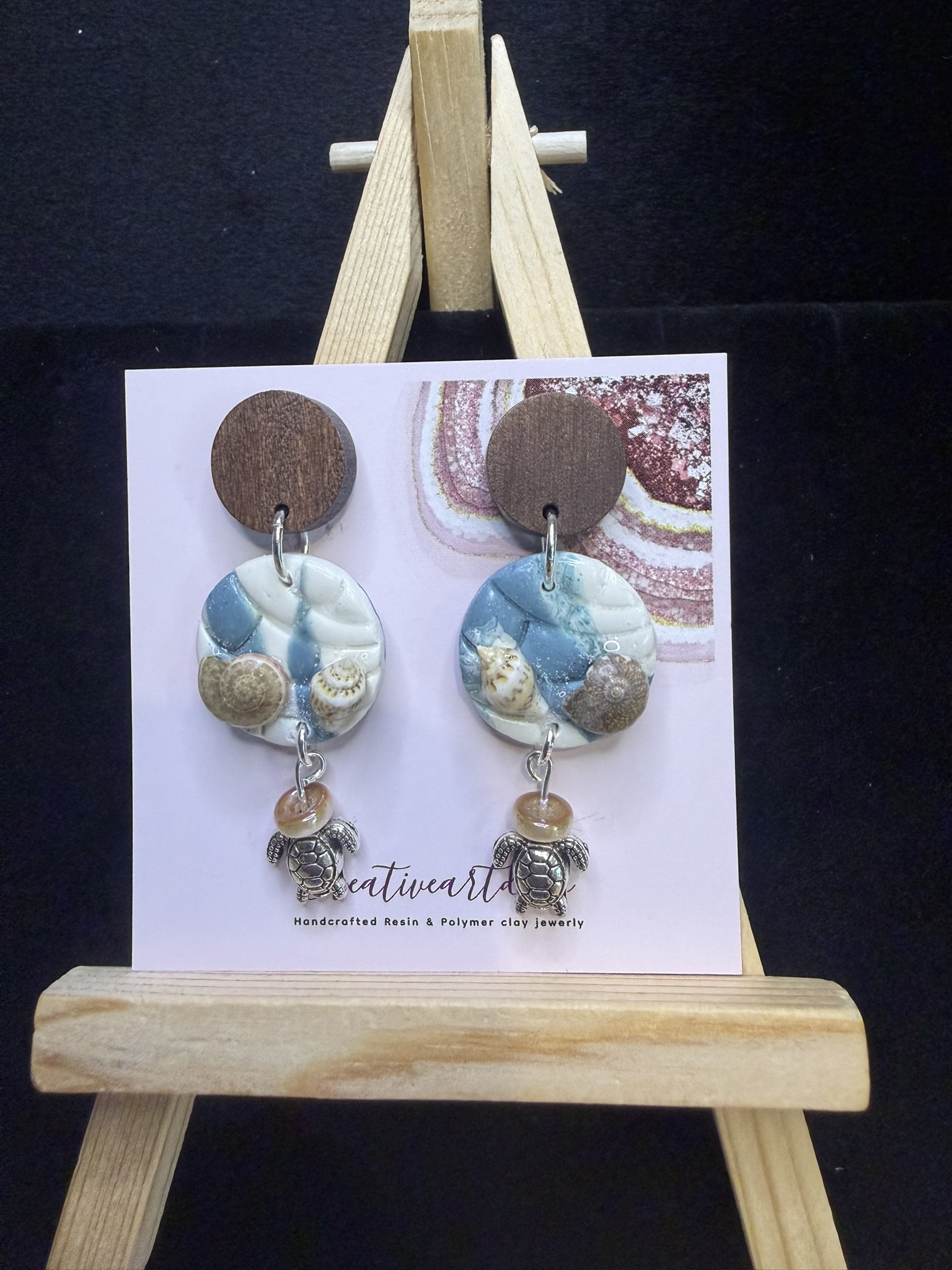 Ocean-Inspired Polymer Clay Earrings
