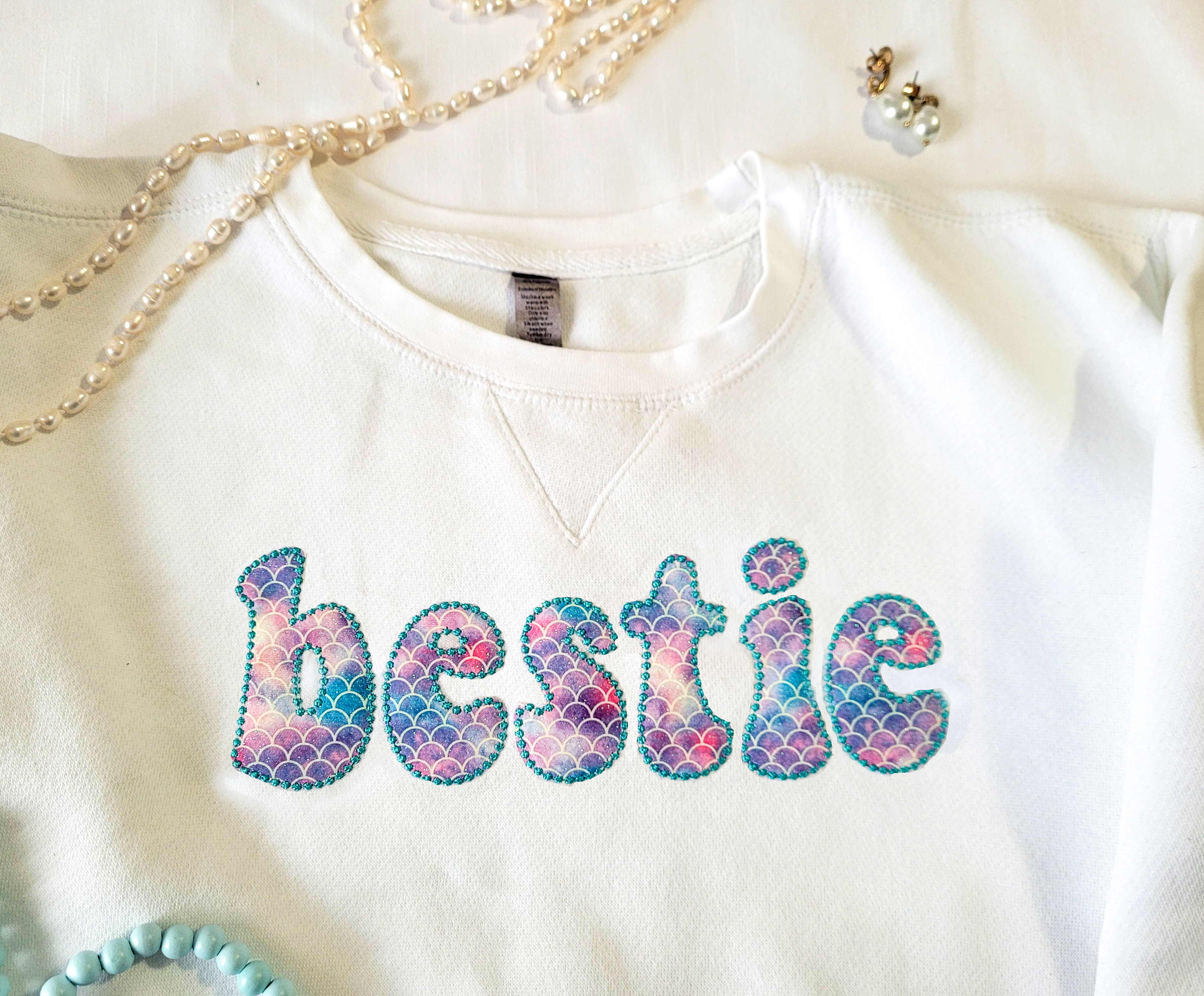 Custom Bestie Embroidered