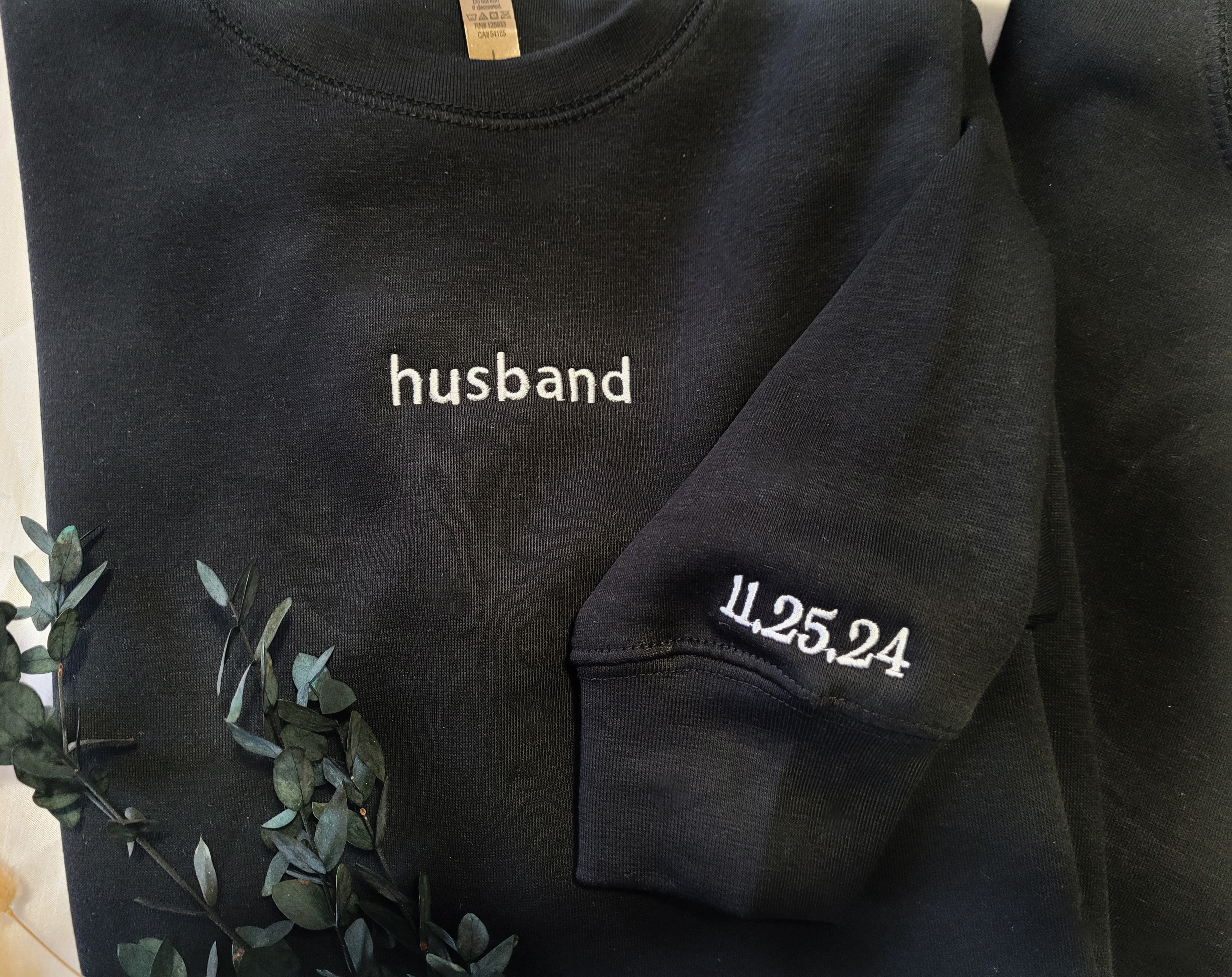 Husband wife Embroidered Apparel