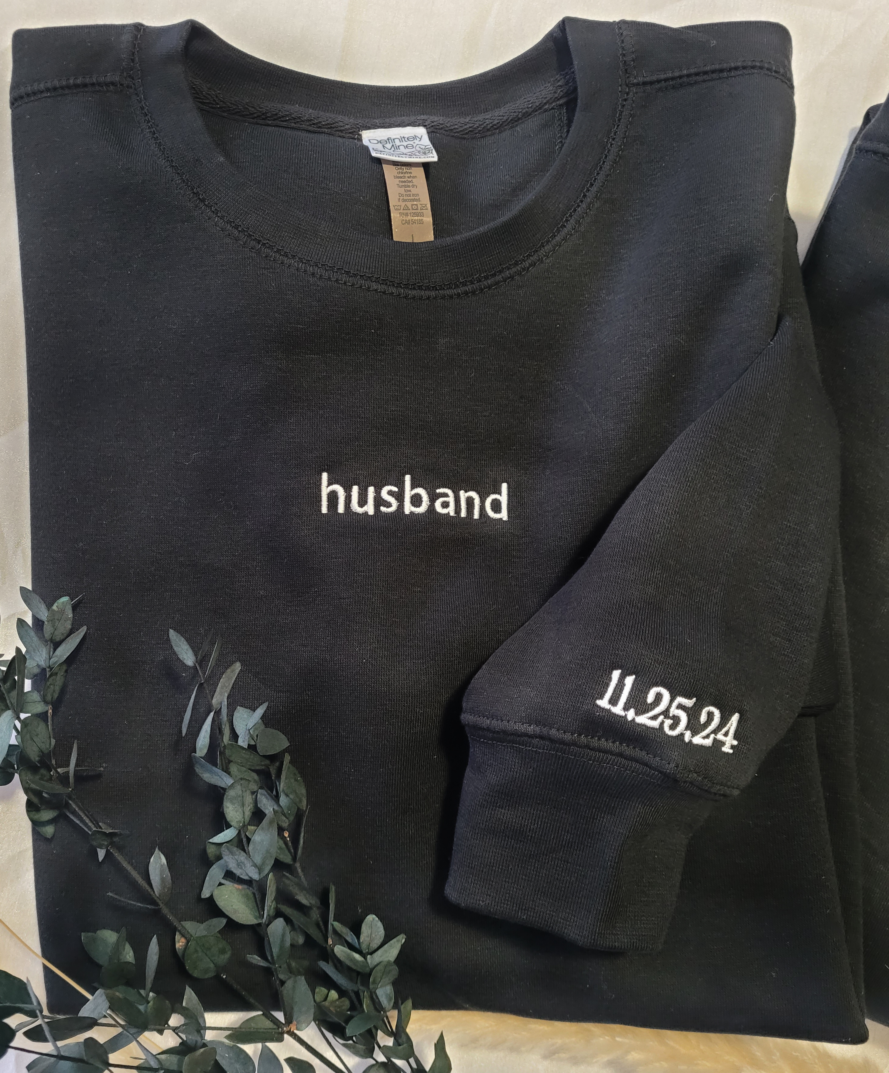 Husband wife Embroidered Apparel