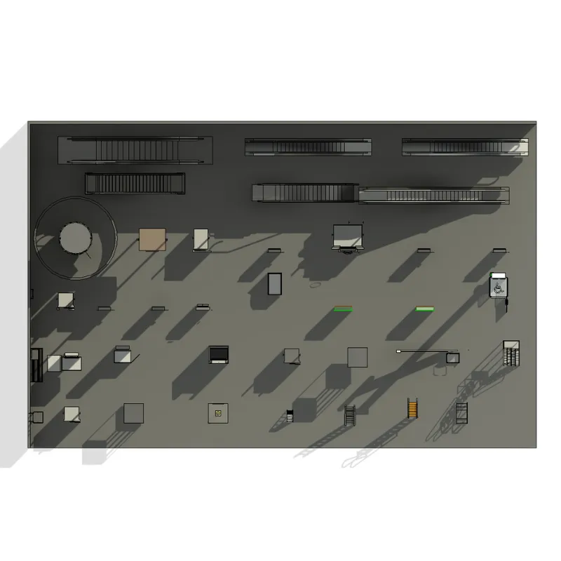 Colección 3D de Escaleras y Elevadores para Revit | Plantilla Profesional