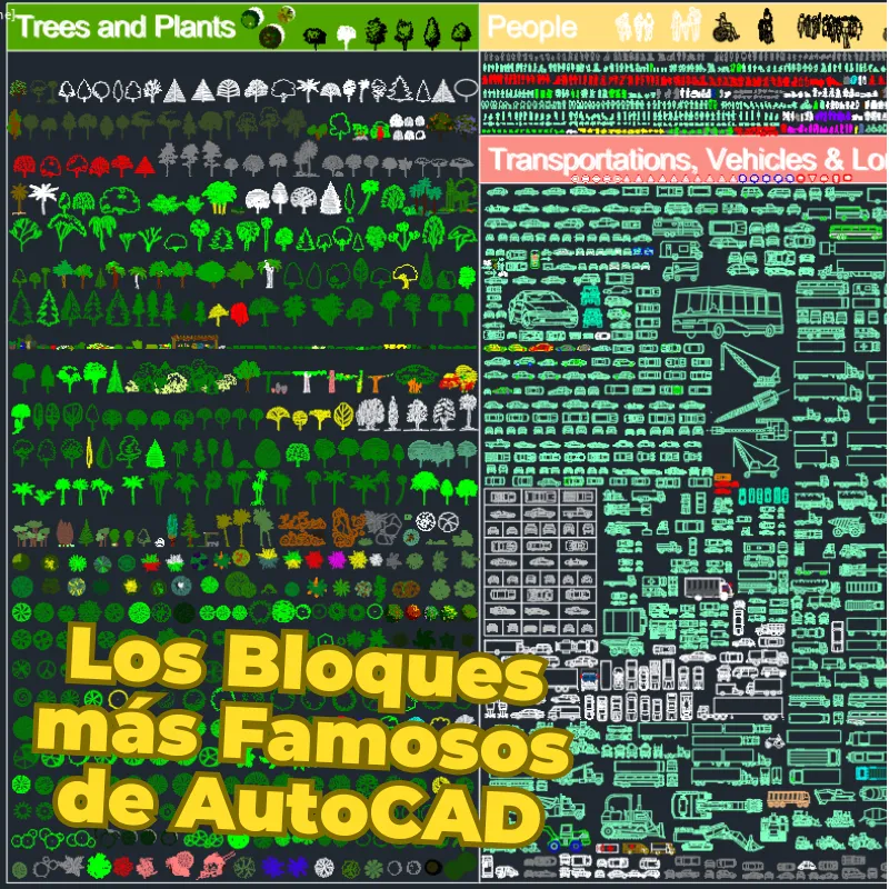 Paquete Completo de Bloques Generales AutoCAD DWG GRATIS!