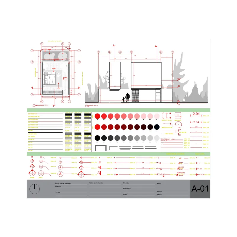 Plantilla Diámica 1 para AutoCAD | +300 Bloques Dinámicos de todo tipo