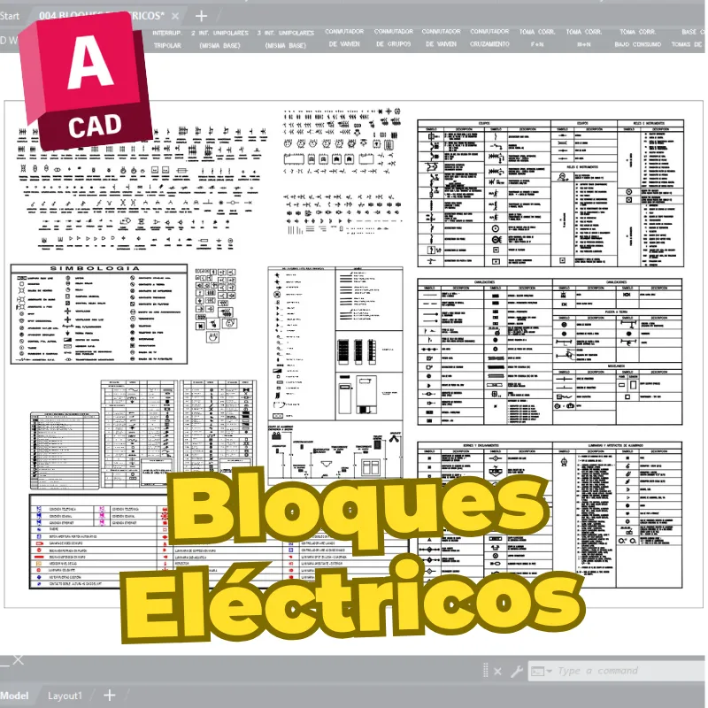 Bloques Eléctricos para AutoCAD – Símbolos y Equipos Profesionales