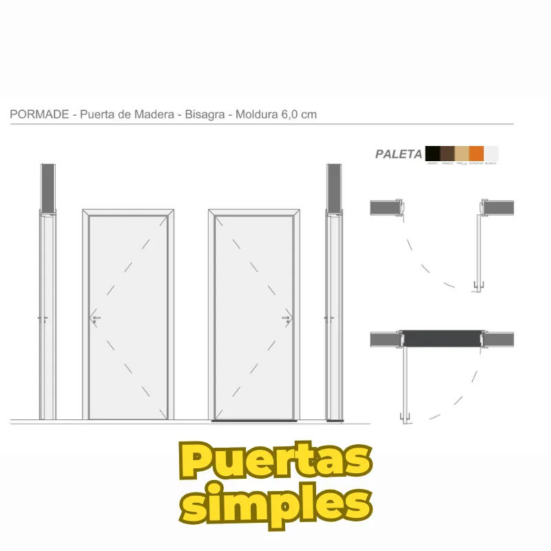 Bloques Dinámicos Básicos de Puertas y Ventanas para AutoCAD | Plantilla Profesional para Planos Arquitectónicos Precisos