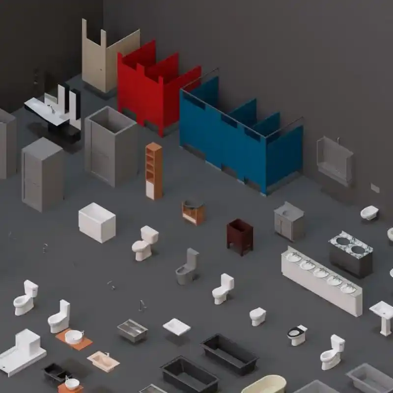 Familias de Baños y WC 3D para Revit | Plantilla Profesional 