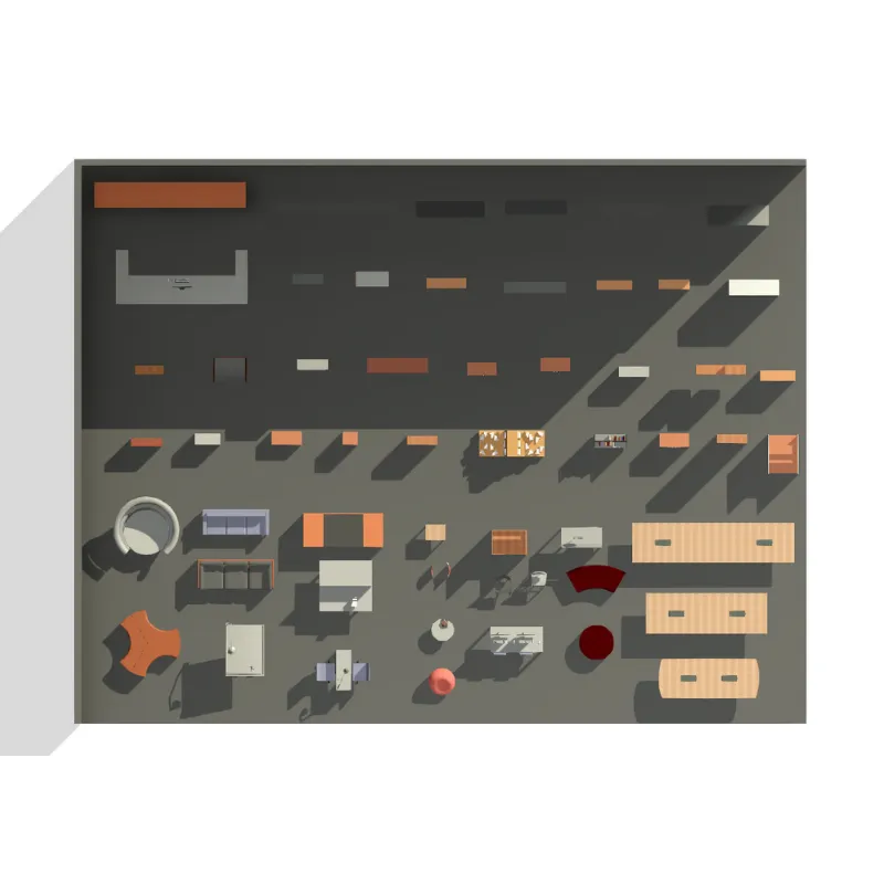 Familias de Oficinas, Libreros y Mesas para Revit | Plantilla Profesional