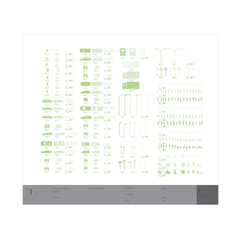Plantilla Diámica 3 para AutoCAD | +500 Bloques Dinámicos