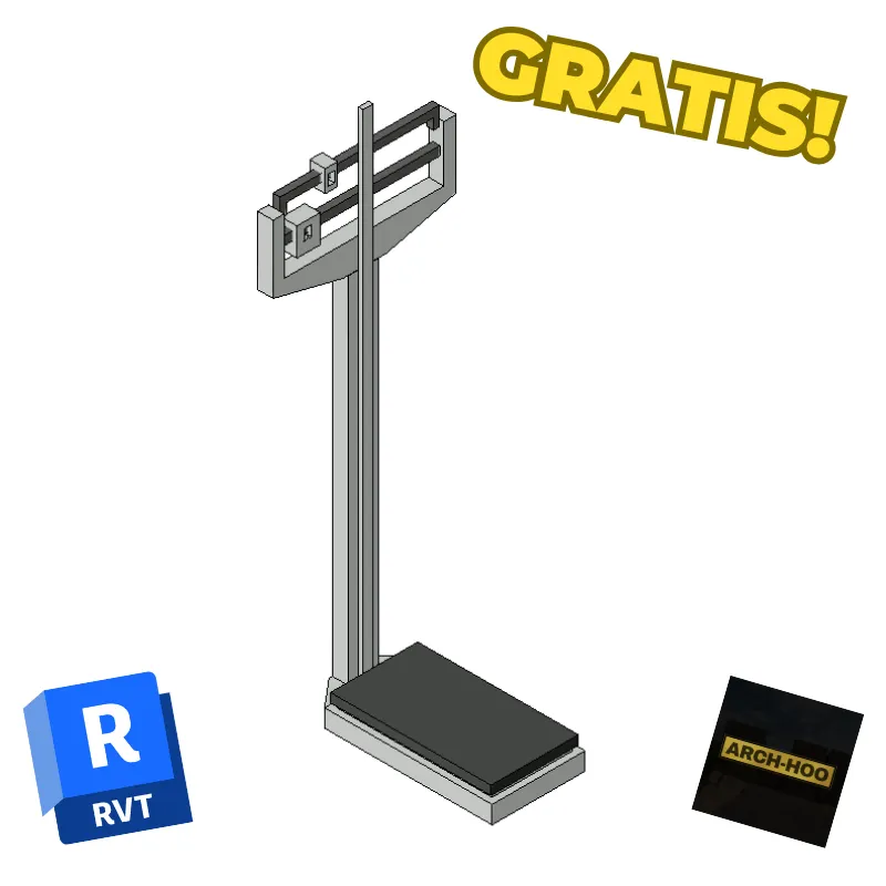Descarga Báscula Mecánica de Peso Corporal | Familia Revit Gratis
