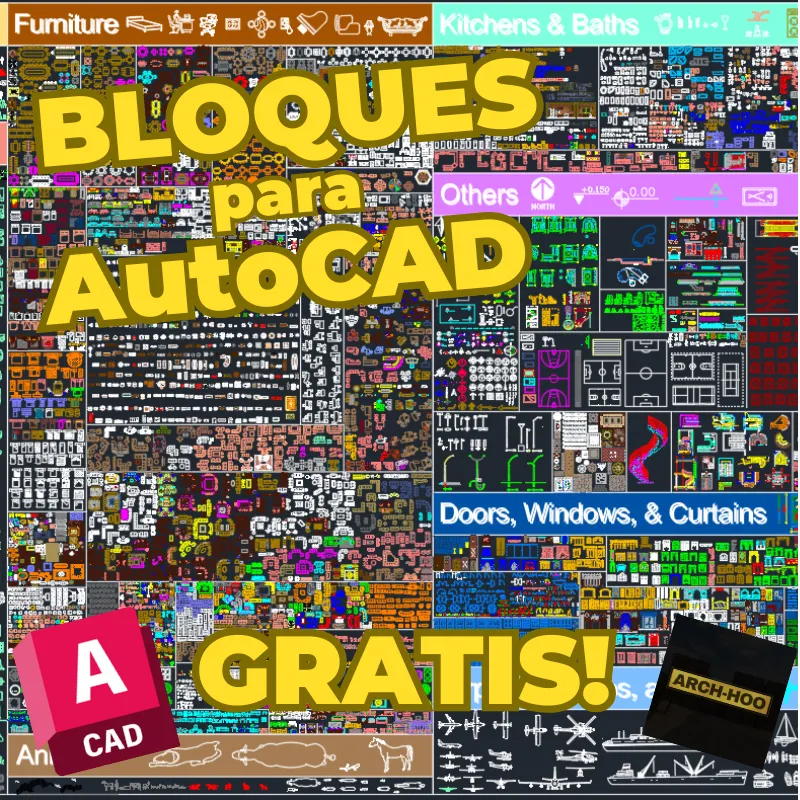 Paquete Completo de Bloques Generales AutoCAD DWG GRATIS!