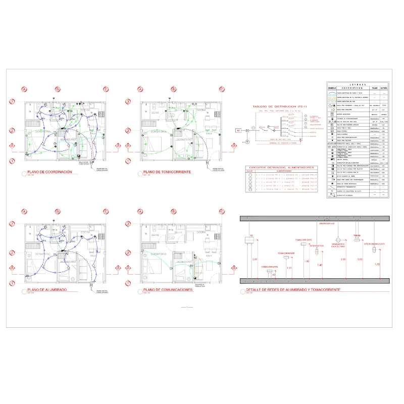 Bloques Dinámicos Avanzados de Instalaciones Eléctricas en AutoCAD | Bloques de Alumbrado, Tomacorrientes, Tableros y Simbología Eléctrica