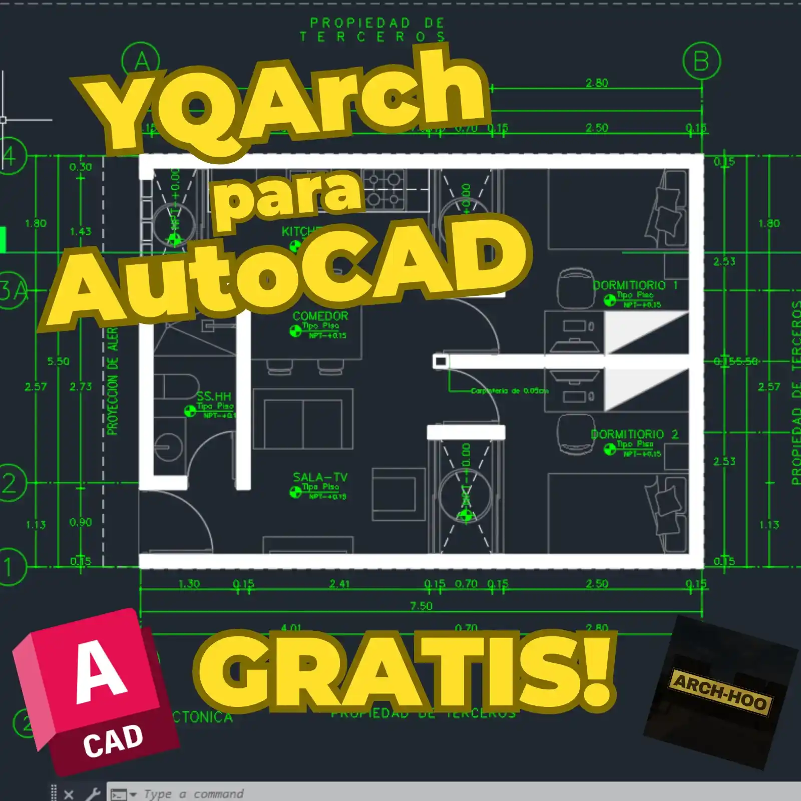 YQArch Plugin para AutoCAD GRATIS