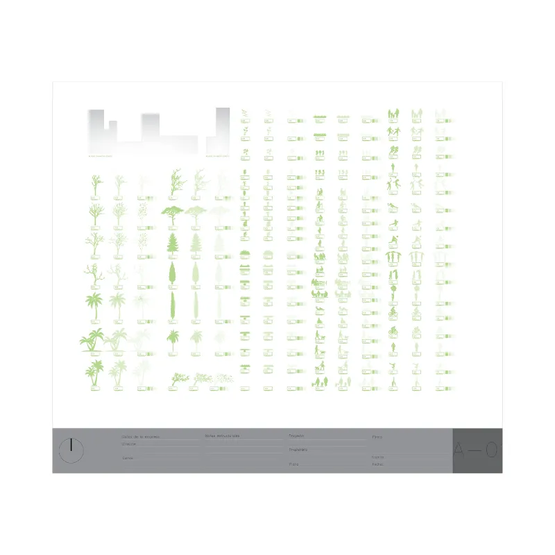 Plantilla Diámica 3 para AutoCAD | +500 Bloques Dinámicos