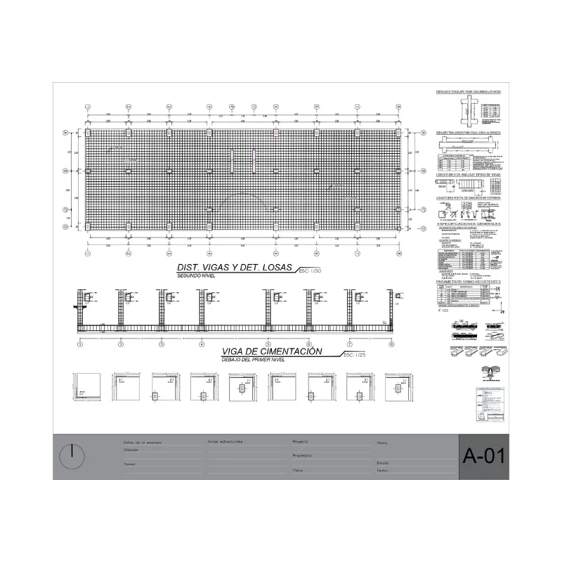 Plantilla Estructural para AutoCAD | Bloques Dinámicos