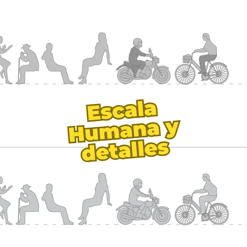 Bloques Dinámicos Básicos de Personas para AutoCAD | Bloques Dinámicos de Escala Humana pata AutoCAD