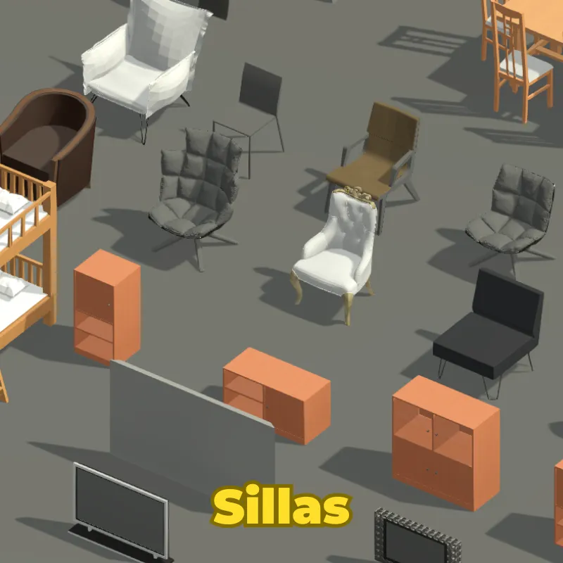 Mobiliario Interior 3D para Revit | Familias BIM de Salas, Comedores y Recámaras