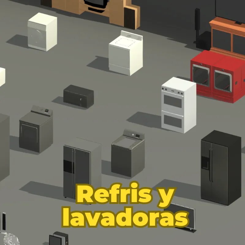 Electrodomésticos 3D | +70 Familias para Revit, Línea Blanca, Aire acondicionado, Televisiones y Electrónica para Interiores