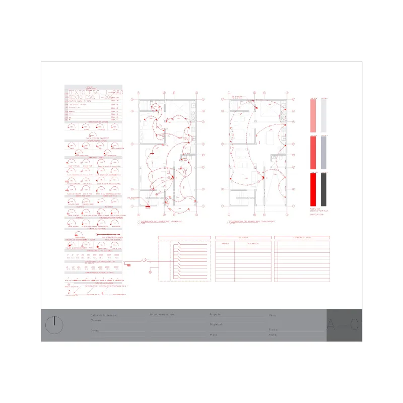 Plantilla Eléctrica para AutoCAD | Bloques Dinámicos para Instalación Eléctrica