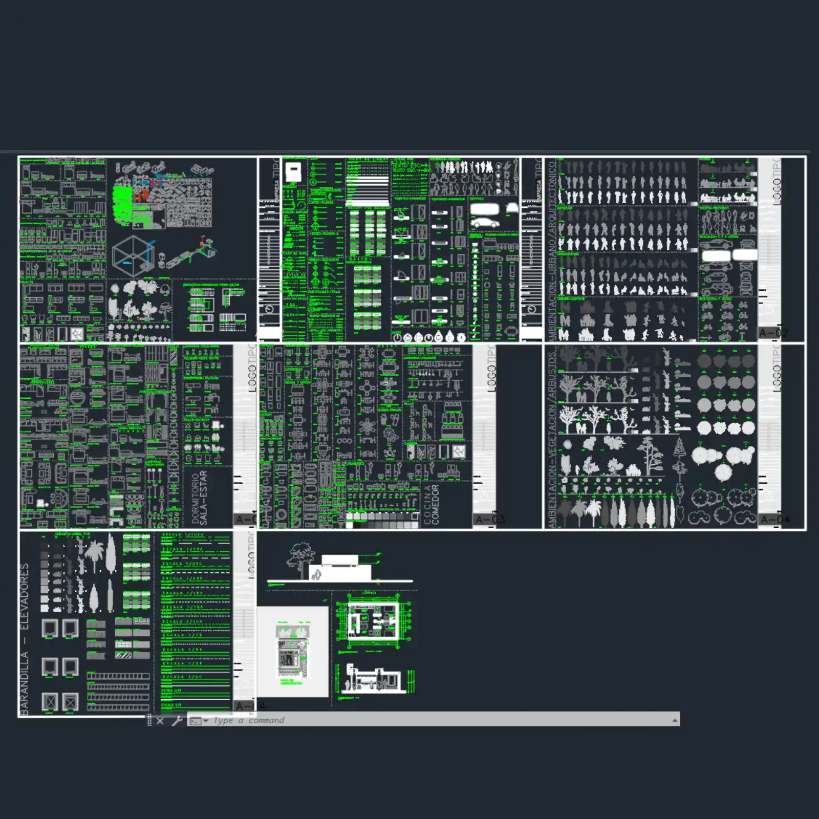 Descarga Plantilla PRO para AutoCAD con 1000+ bloques dinámicos de construcción