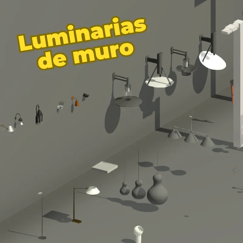 Luminarias 3D para Revit | Familias BIM de Alumbrado Público, Industrial y Arquitectónico