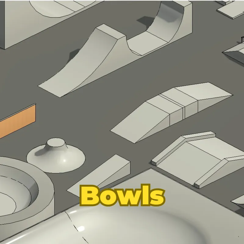 Colección 3D de Skatepark para Revit | Plantilla Profesional 