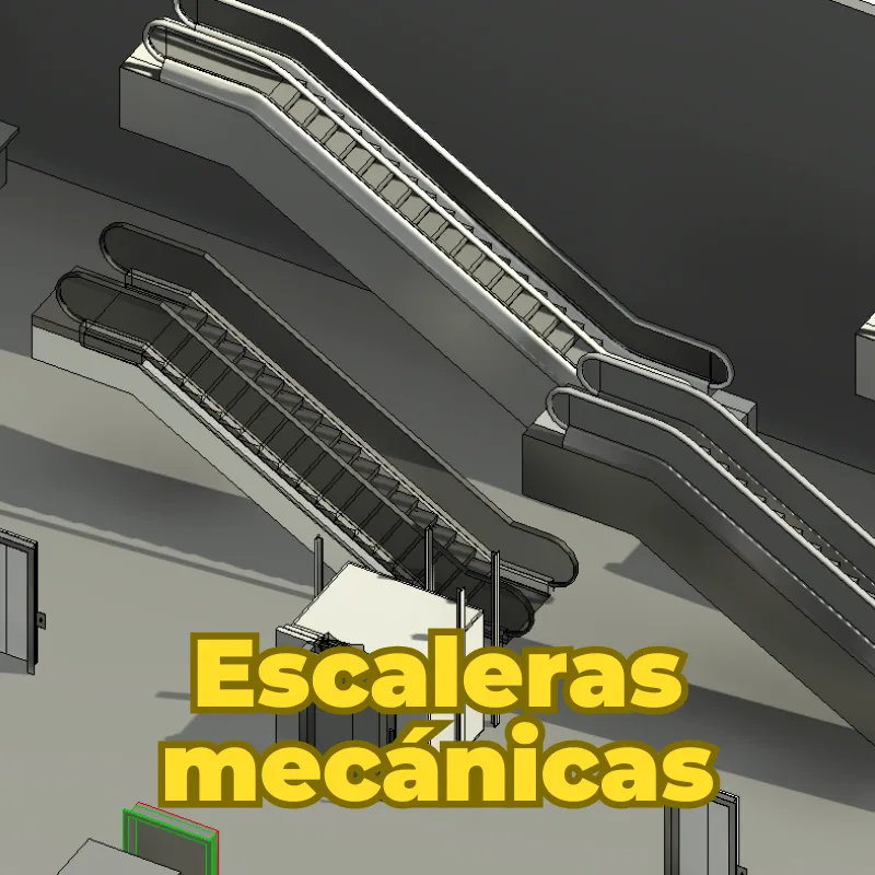 Colección 3D de Escaleras y Elevadores para Revit | Plantilla Profesional