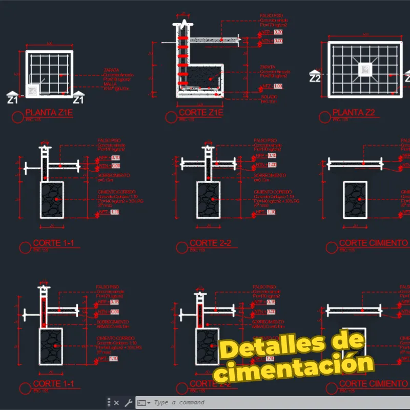 Bloques Dinámicos Avanzados de Estructuras para AutoCAD | Cimentación, Columnas, Vigas y Detalles Constructivos
