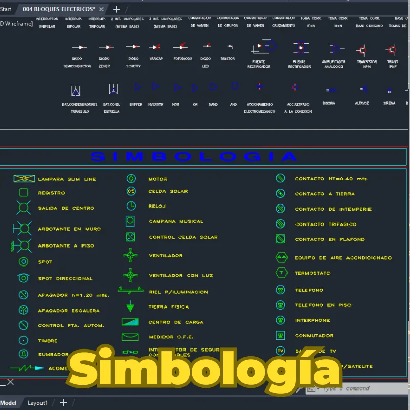 Bloques Eléctricos para AutoCAD – Símbolos y Equipos Profesionales