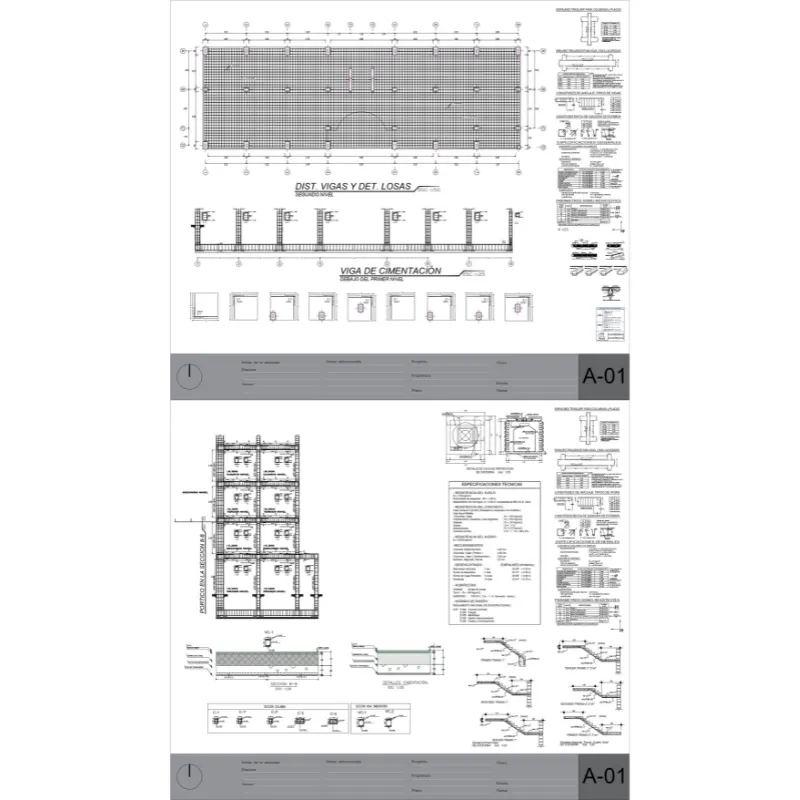 Plantilla Estructural para AutoCAD | Bloques Dinámicos