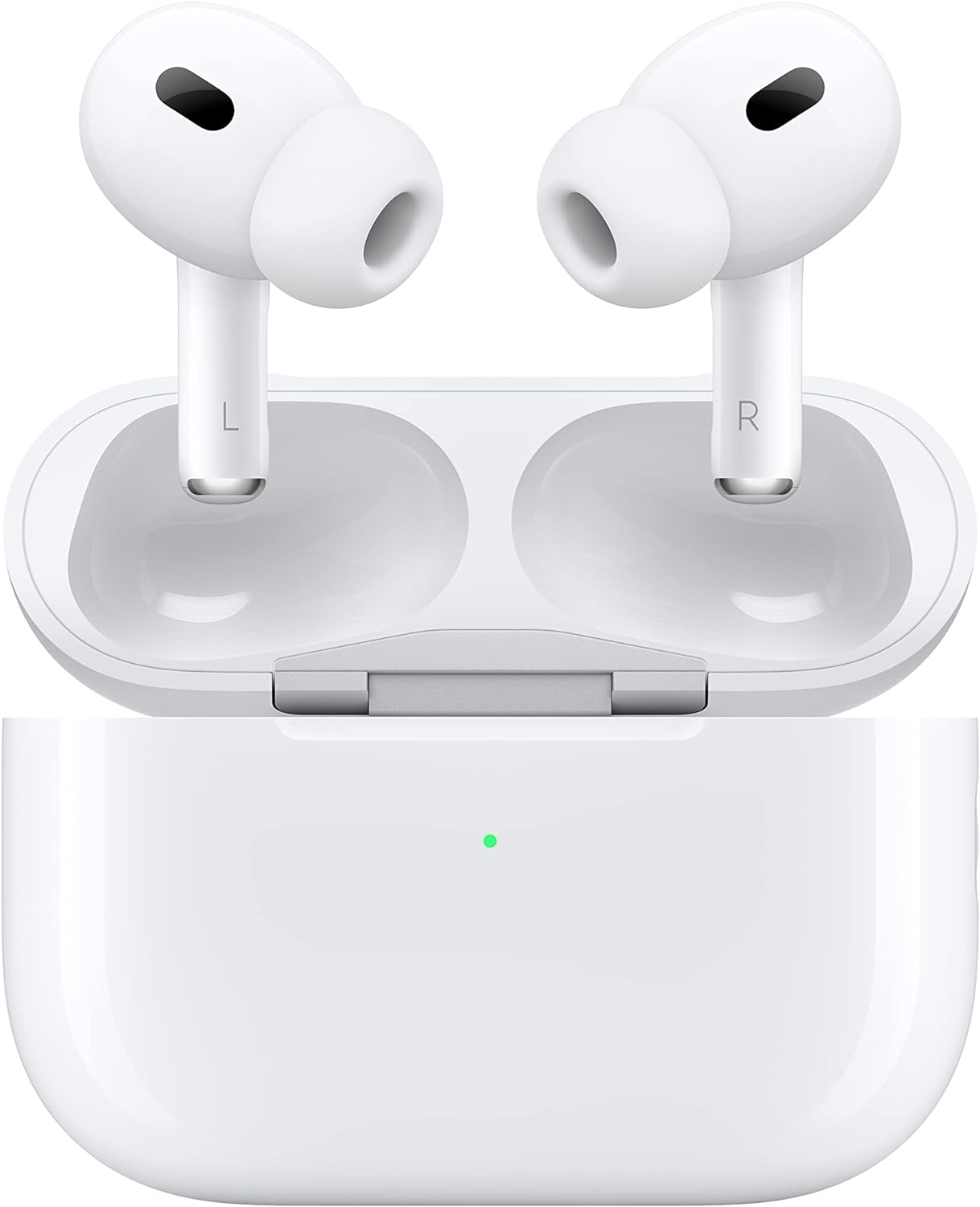 Apple AirPods Pro (2nd Generation) Wireless Ear Buds with USB-C Charging, Up to 2X More Active Noise Cancelling Bluetooth Headphones, Transparency Mode, Adaptive Audio, Personalized Spatial Audio 