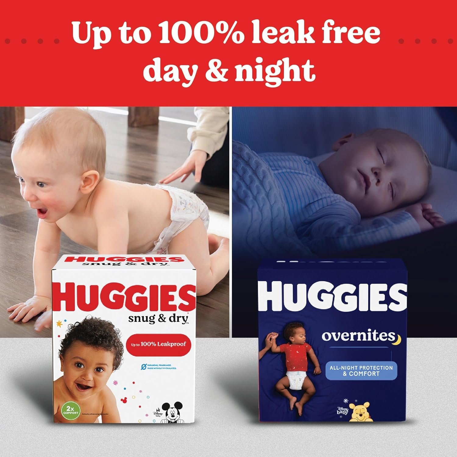 Huggies Size 2 Diapers, Snug & Dry Baby Diapers, Size 2 (12-18 lbs), 100 Count, Packaging May Vary